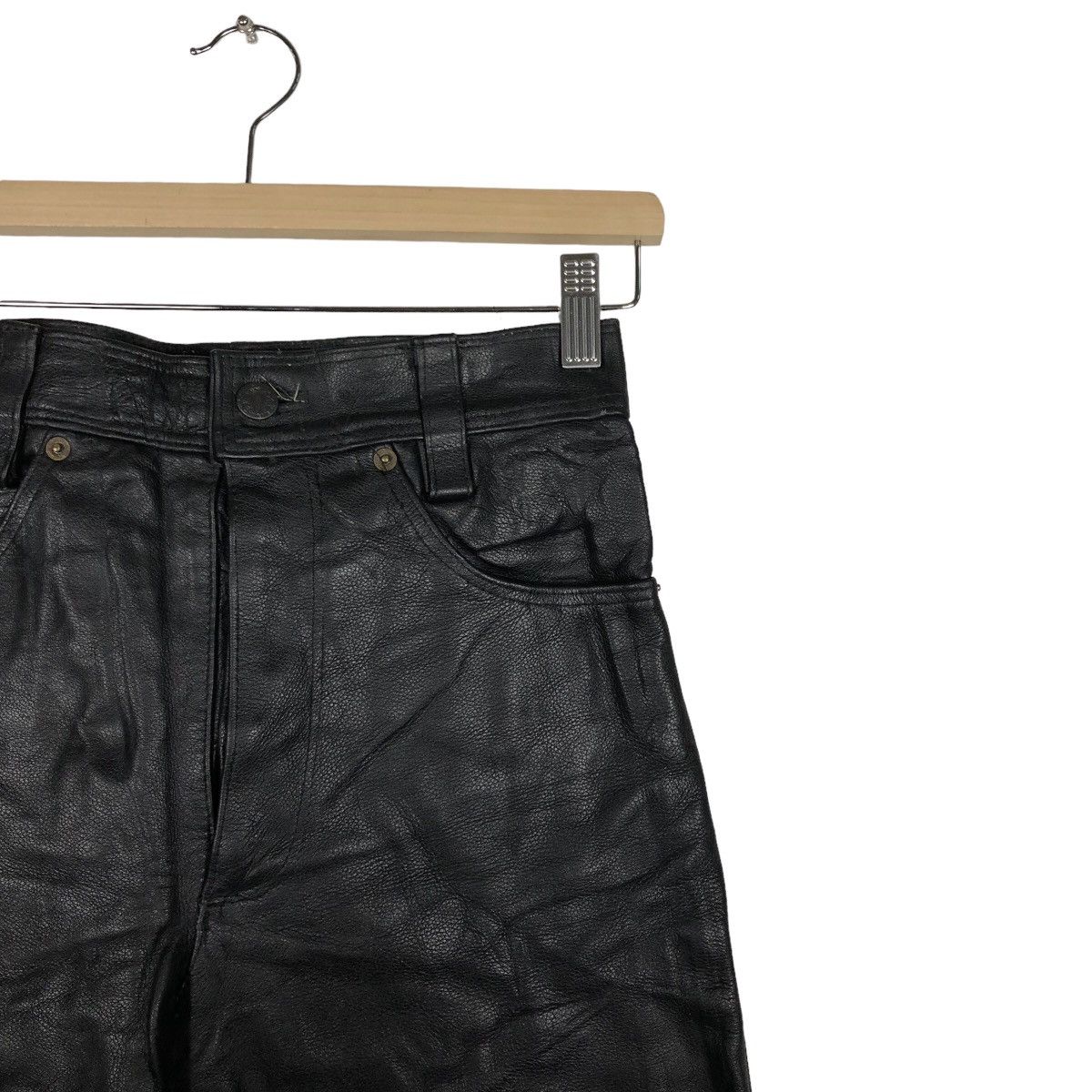 Genuine Leather 🔥Zafco by Hysteric Glamour Genuine Leather Pants Racing Size US 28 / EU 44 - 5 Thumbnail