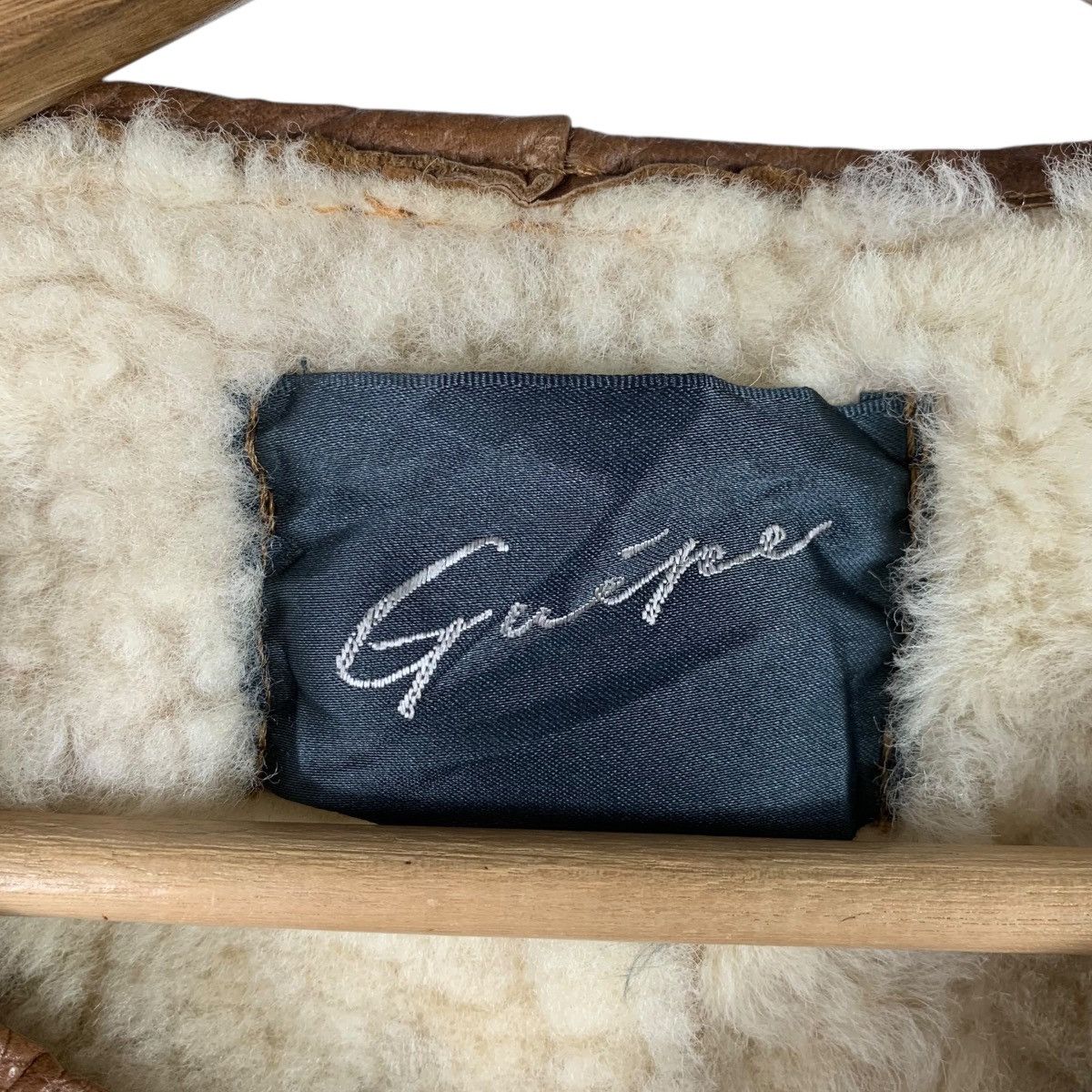 Vintage Vintage GUEPE SUEDE LEATHER Shearling Winter Jacket Coat Size L / US 10 / IT 46 - 5 Thumbnail