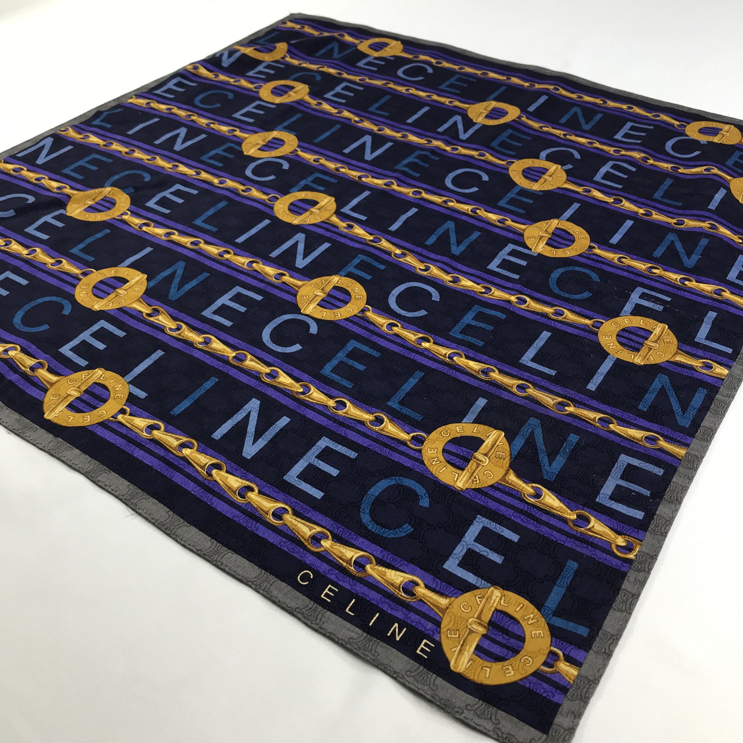 Celine × Vintage Celine Bandana / Handkerchief / Neckerchief - S2648 Size ONE SIZE - 2 Thumbnail