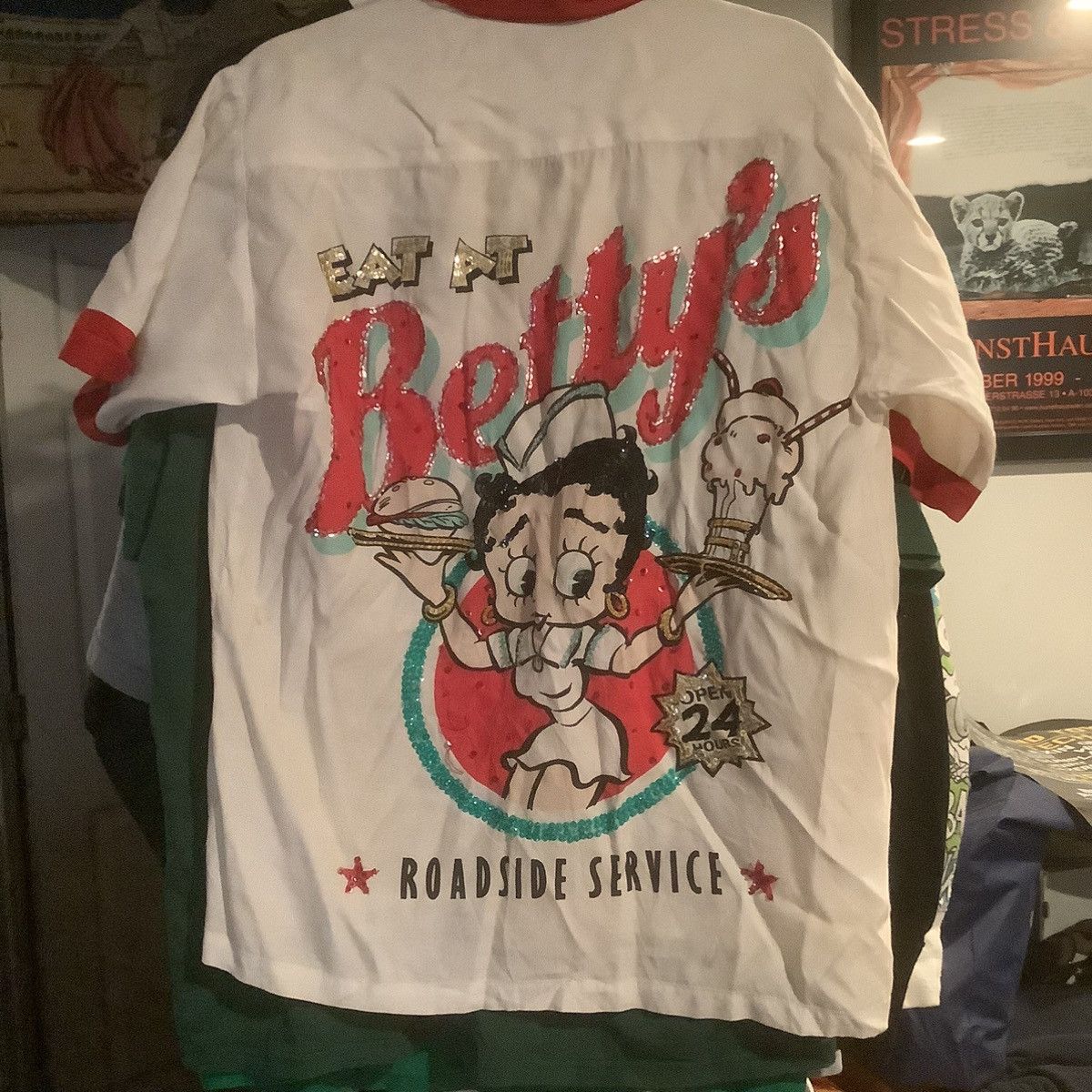 Vintage Betty Boop Diner T-Shirt Size Large 80s 90s Eat At Betty’s Size US L / EU 52-54 / 3 - 6 Thumbnail
