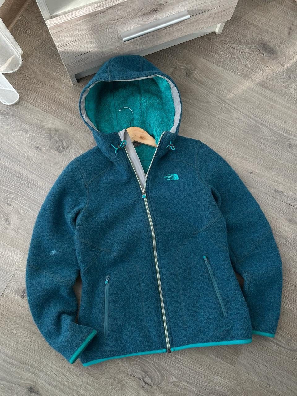 The North Face × Vintage Vintage The North Face Outdoor Blue Fur Zip Hoodie Size US M / EU 48-50 / 2 - 7 Thumbnail