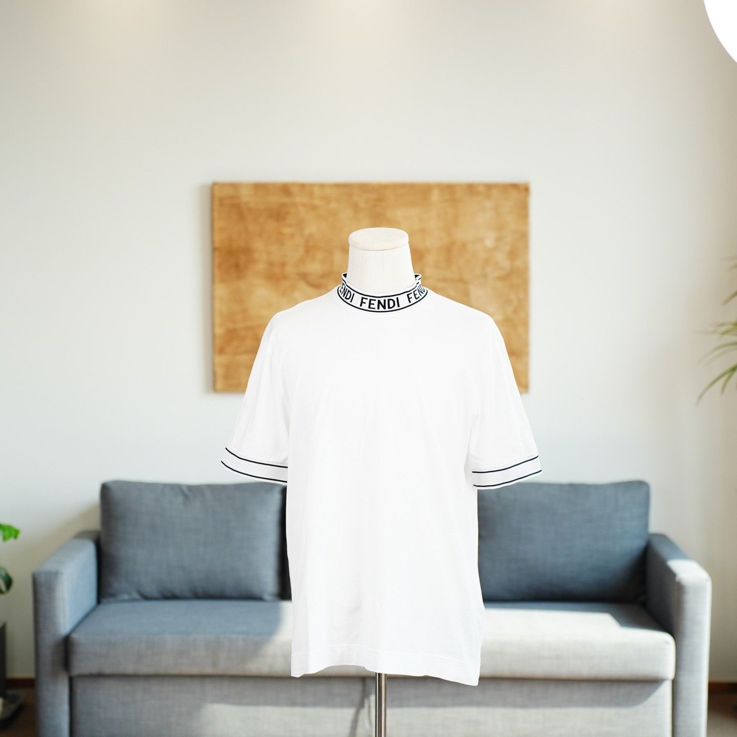 Fendi Fendi Knit White T-Shirt l Men Size US L / EU 52-54 / 3 - 1 Thumbnail