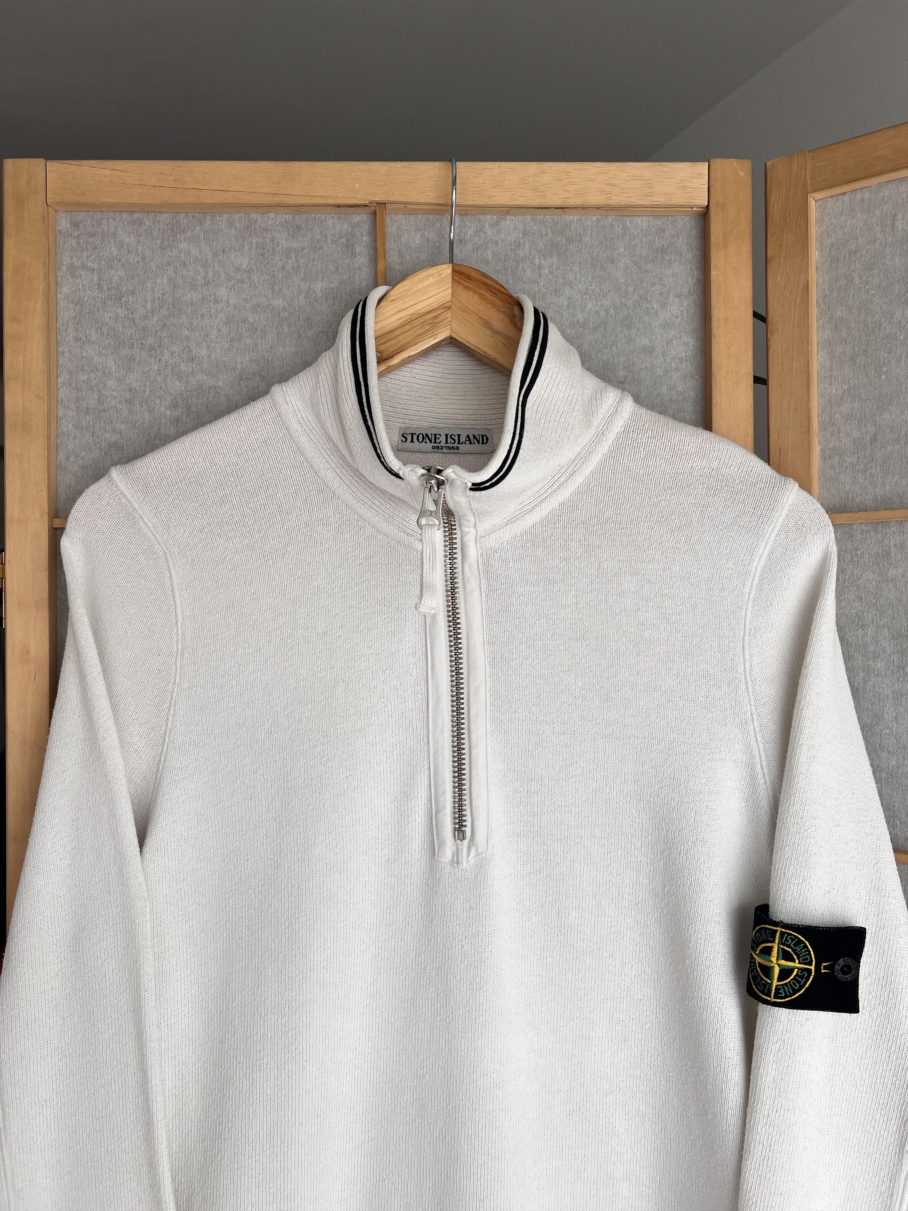 Stone Island Rare! Stone Island VTG 2007 knit half zip sweater old money Size US L / EU 52-54 / 3 - 2 Thumbnail
