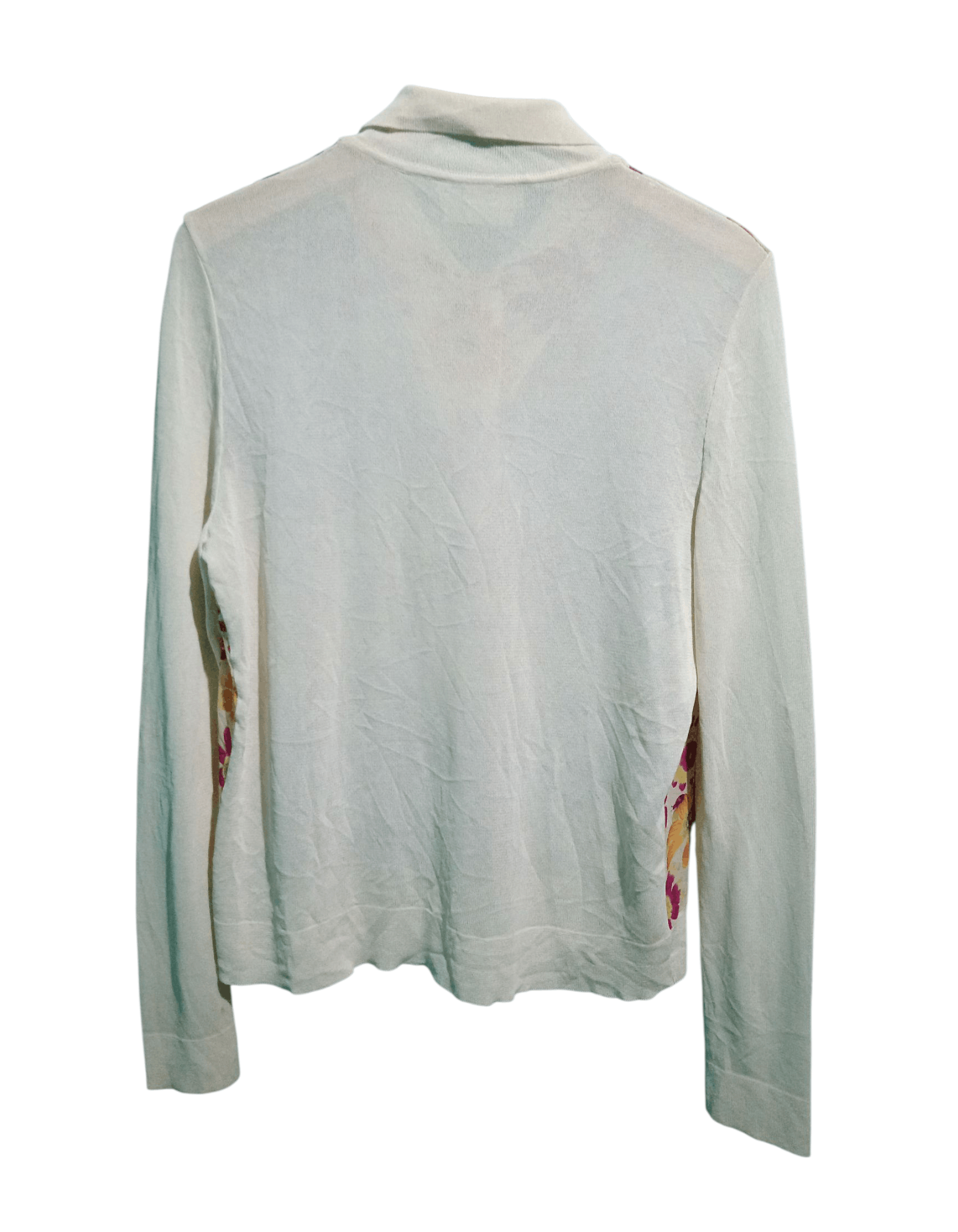 Salvatore Ferragamo Salvatore Ferragamo Floral Silk Sweatshirt Size M / US 6-8 / IT 42-44 - 2 Thumbnail
