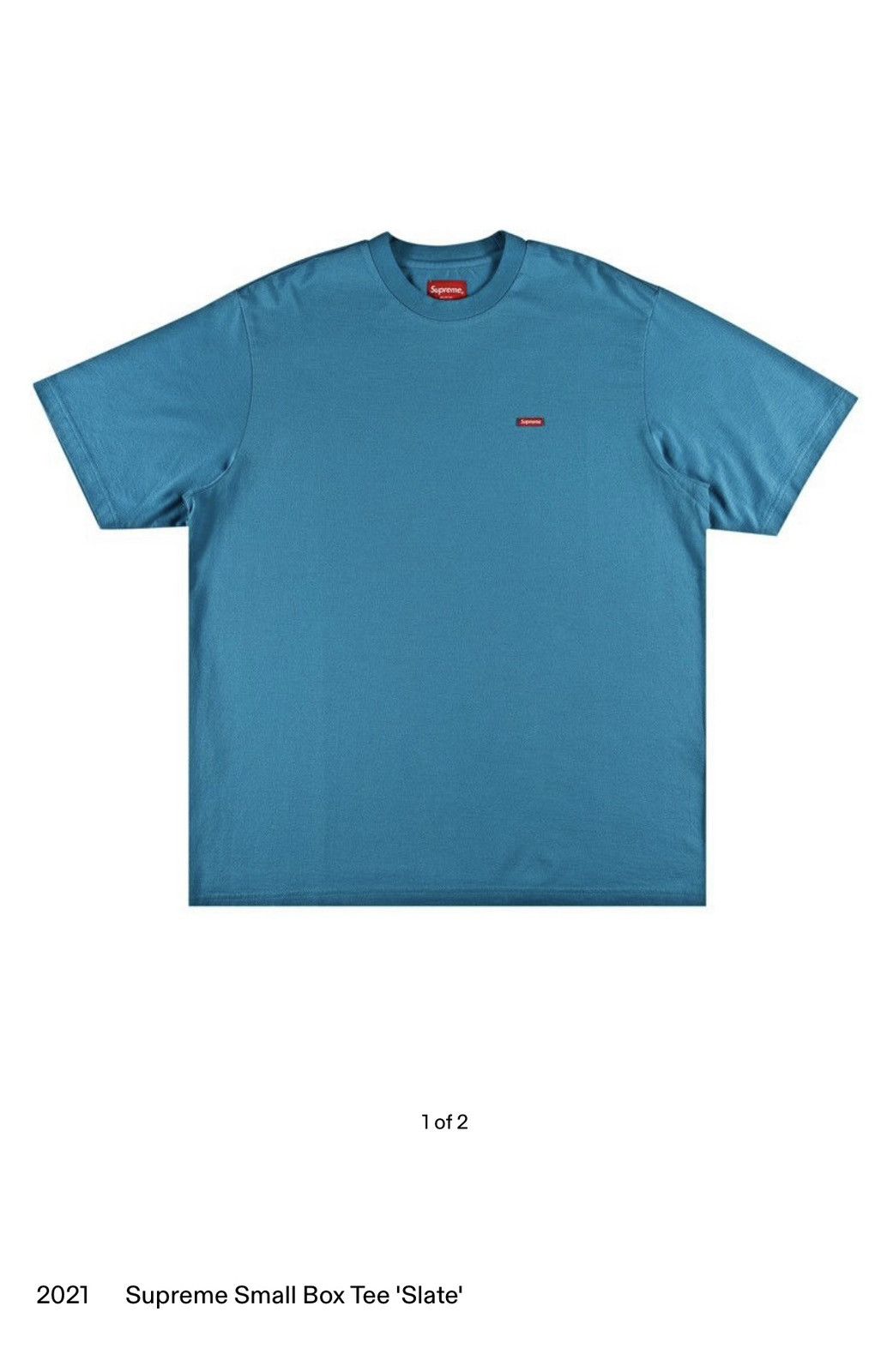 Supreme Small Box short sleeve Tee - Slate XL