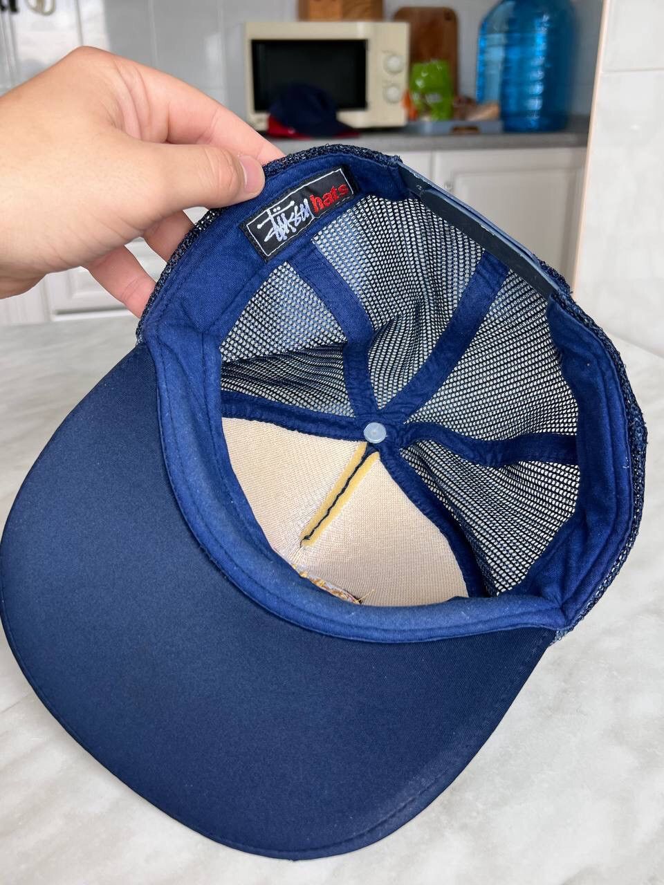 Stussy truck hat blue design cap vintage mesh hat 90s