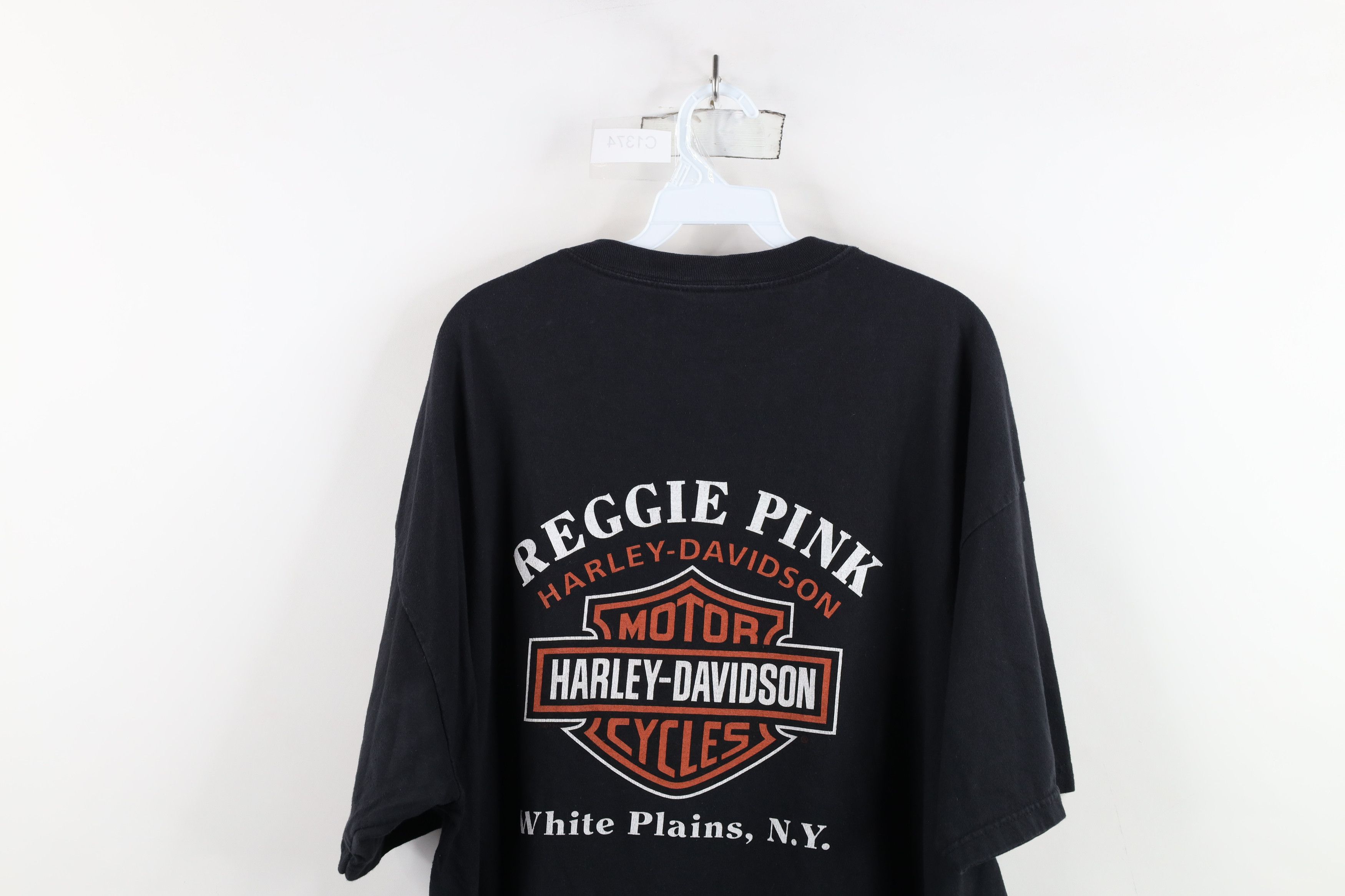 Harley Davidson × Vintage Vintage Y2K Harley Davidson Tribal Fire Flames T-Shirt USA Size US XXL / EU 58 / 5 - 12 Thumbnail