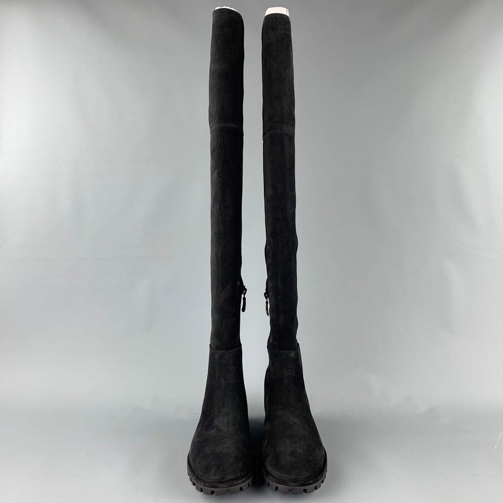 Stuart Weitzman STUART WEITZMAN Amber Size 10 Black Suede Boots Size US 10 / IT 40 - 3 Thumbnail