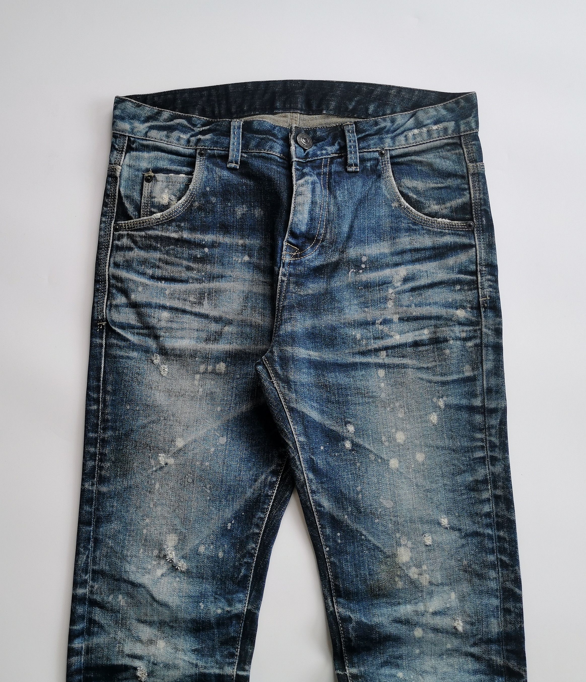 Black Label Black Label Luster Clawmark Distressed Skinny Denim Jeans Size US 32 / EU 48 - 8 Thumbnail