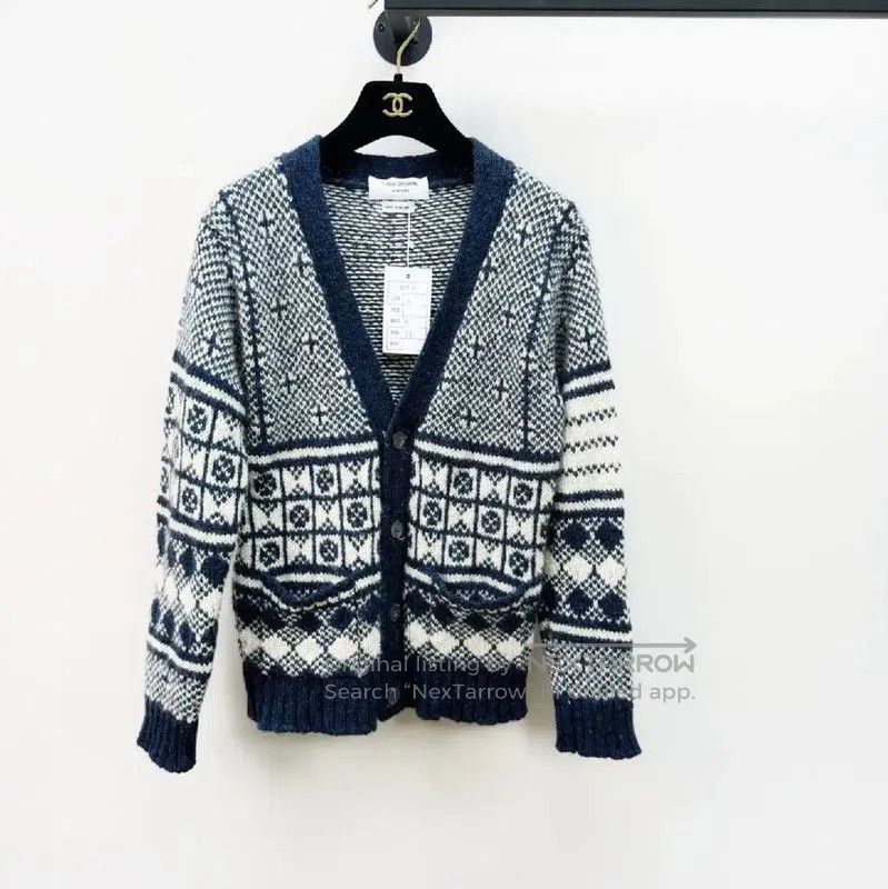 Thom Browne Thom Browne Multicolor Long Sleeve Cardigan . Size S / US 4 / IT 40 - 1 Thumbnail