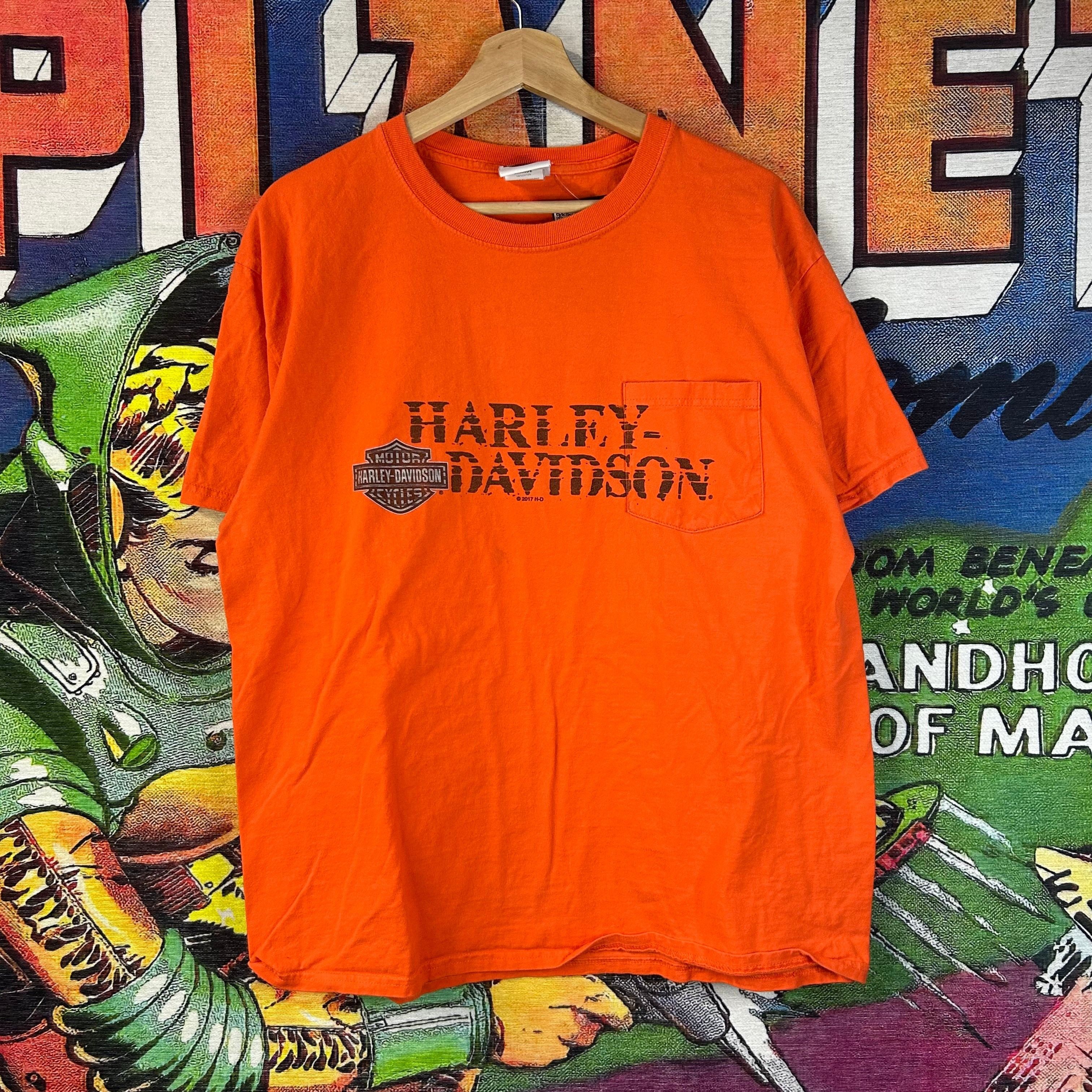 Harley Davidson Harley Davidson Houston Texas Pocket Tee Size Large Size US L / EU 52-54 / 3 - 1 Thumbnail