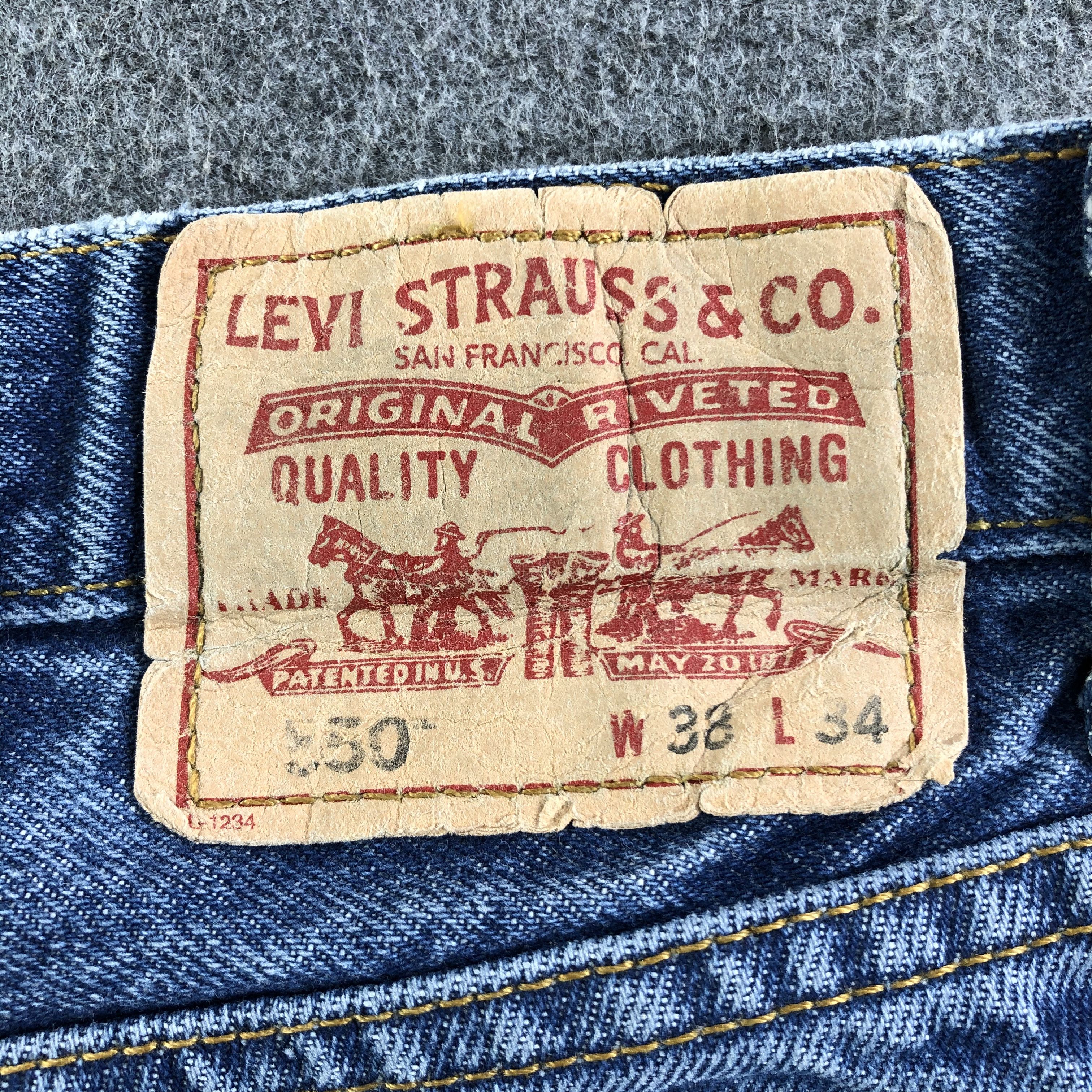 Levi's Vintage Blue Wash Levis 550 Jeans-J3019 Size US 39 - 5 Thumbnail