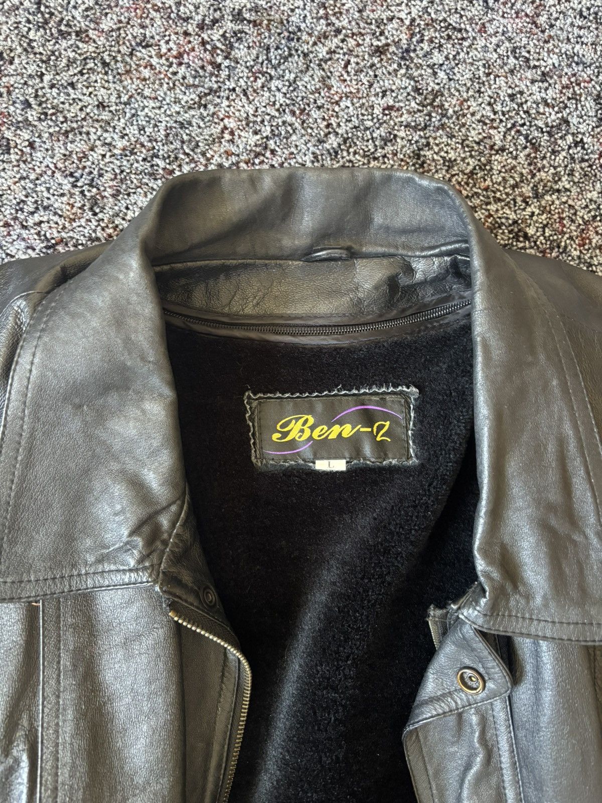 Vintage Ben-z Vintage Leather Bomber Size US L / EU 52-54 / 3 - 4 Thumbnail