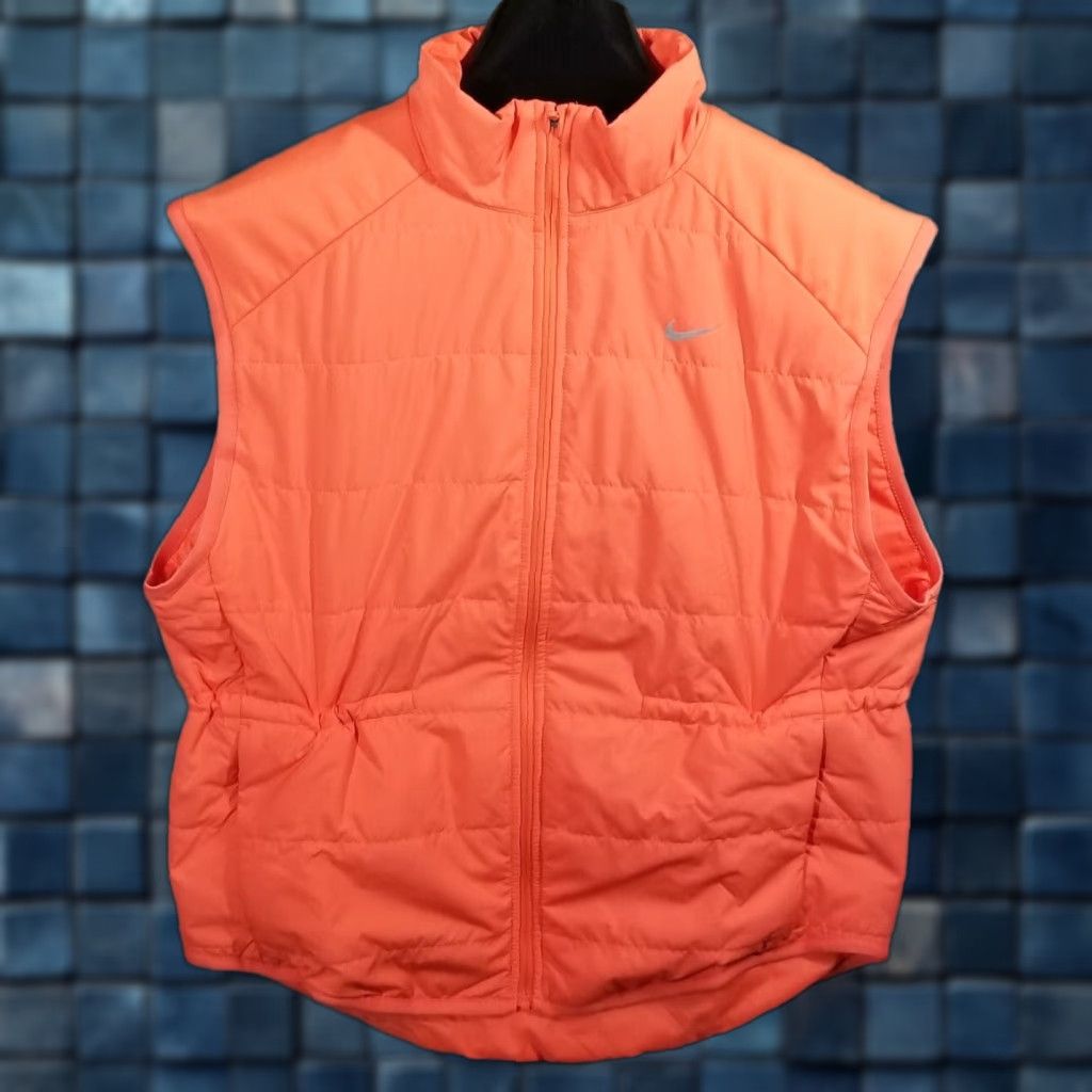 Nike Nike Women’s S Therma-FIT Swift Full-Zip Running Vest Wild Mango FB7537-643 NEW Size S / US 4 / IT 40 - 1 Thumbnail