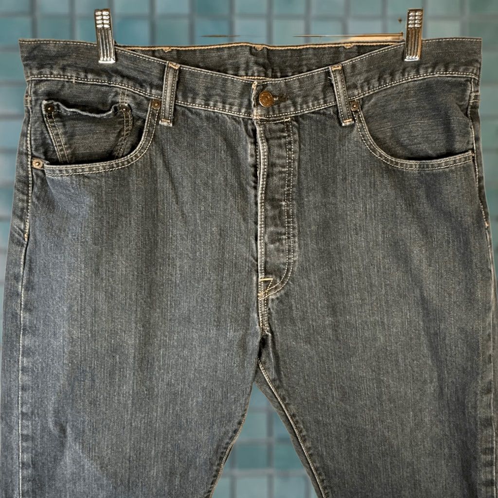 Levi's VINTAGE Levi’s 501 Jeans Mens 38 Blue Original Fit Buttonfly Denim Cotton Hemmed Straight Mens Size US 38 / EU 54 - 1 Thumbnail