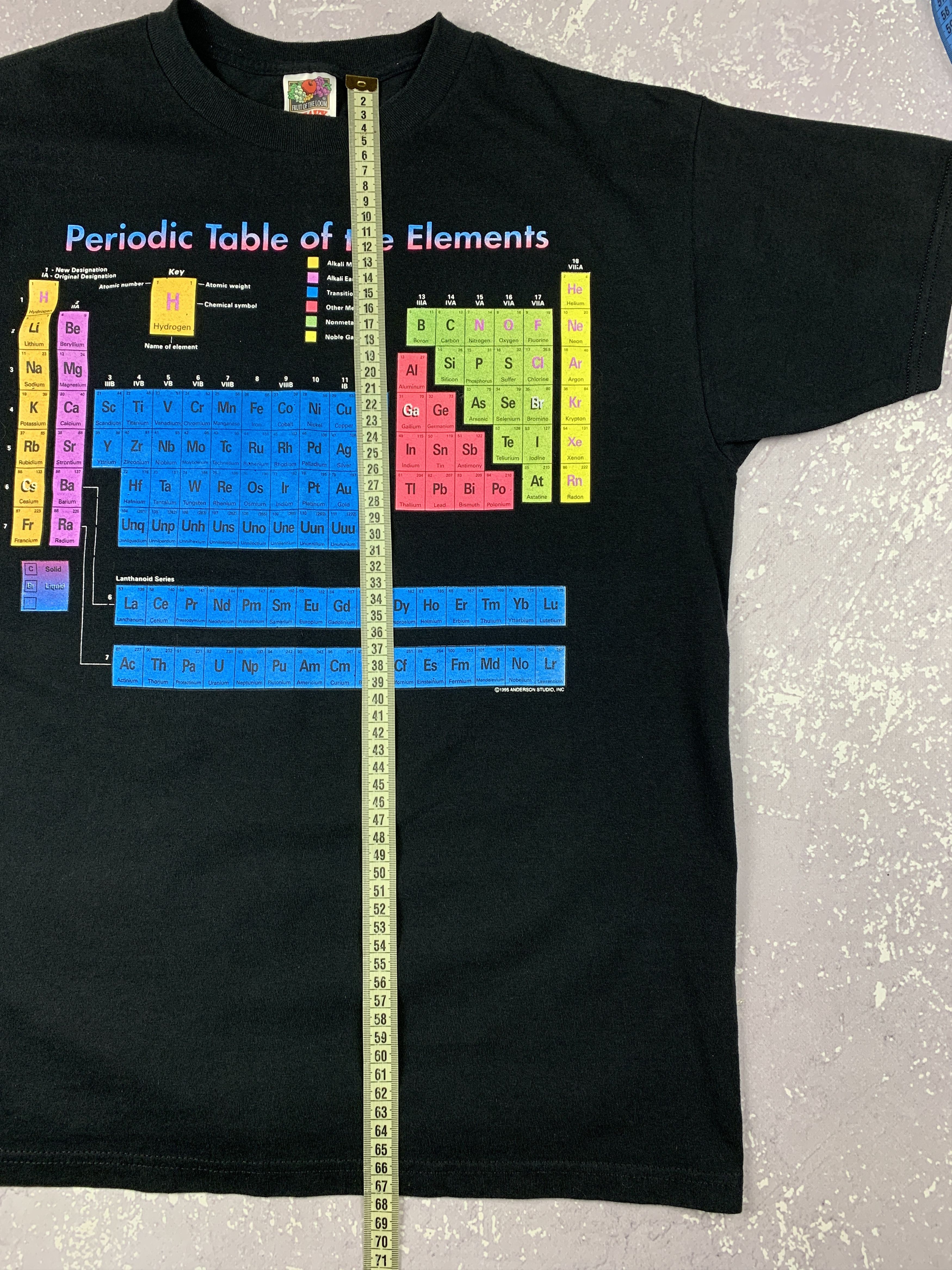 Chemistry × Fruit Of The Loom × Vintage 1995 Periodical Table of the Elements Anderson Studio Tee Size US L / EU 52-54 / 3 - 10 Thumbnail