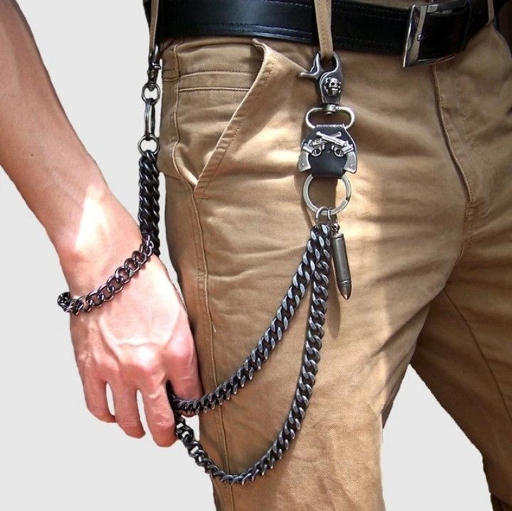 Jewelry Trousers Jean Wallet Chain Size ONE SIZE - 4 Thumbnail