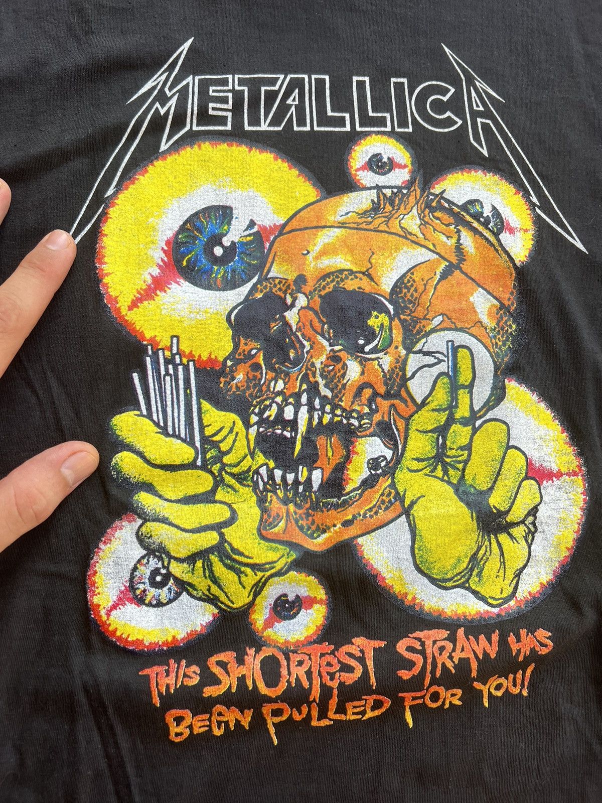 Band Tees × Metallica × Vintage Vintage 90s Metallica This Shortest Straw Tee Size US XL / EU 56 / 4 - 5 Thumbnail