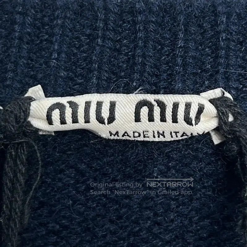 Miu Miu Miu Miu Striped Cashmere Blend Sweater . Size L / US 10 / IT 46 - 5 Thumbnail