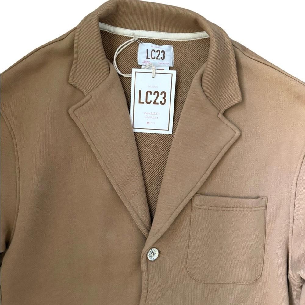 LC23 LC23 Handmade in Puglia Italy Camel Fleece Casual Blazer Size 44R - 7 Thumbnail