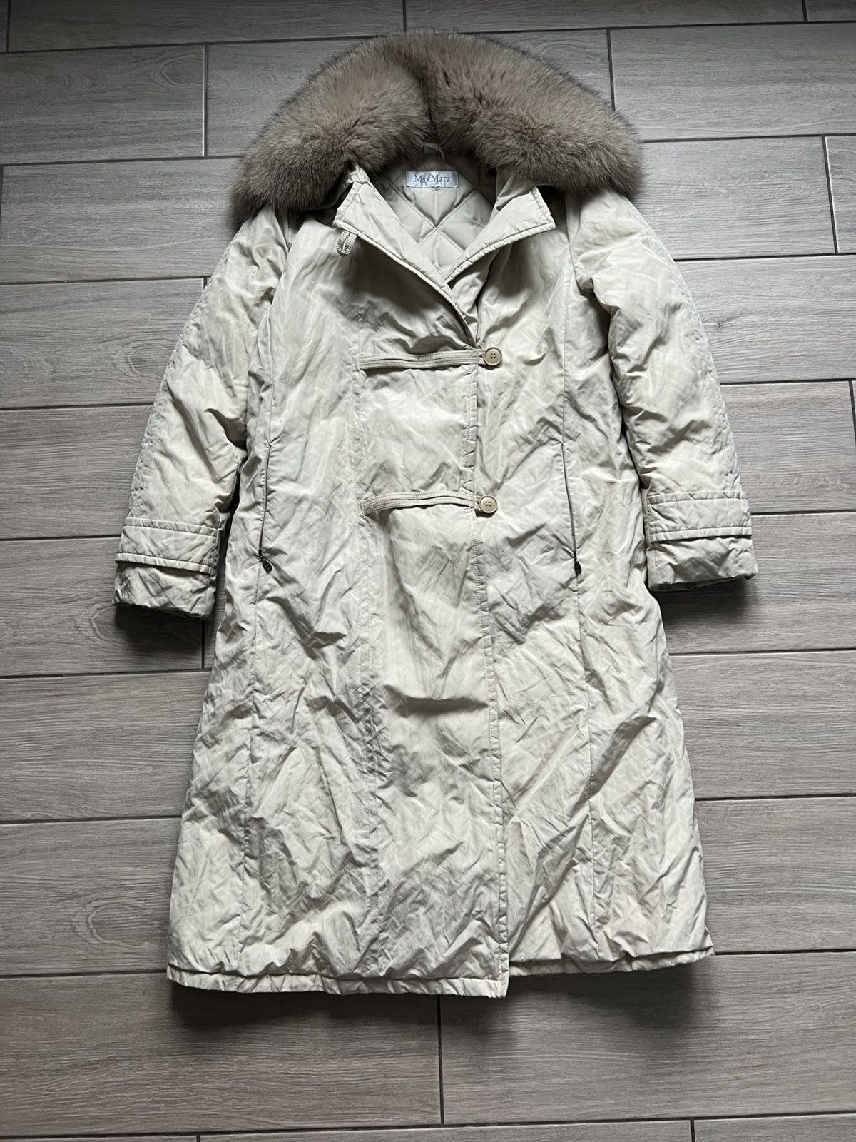 Max Mara Max Mara Vintage Coat 42/500 Very Rare Fox Fur Goose Down Size M / US 6-8 / IT 42-44 - 13 Thumbnail