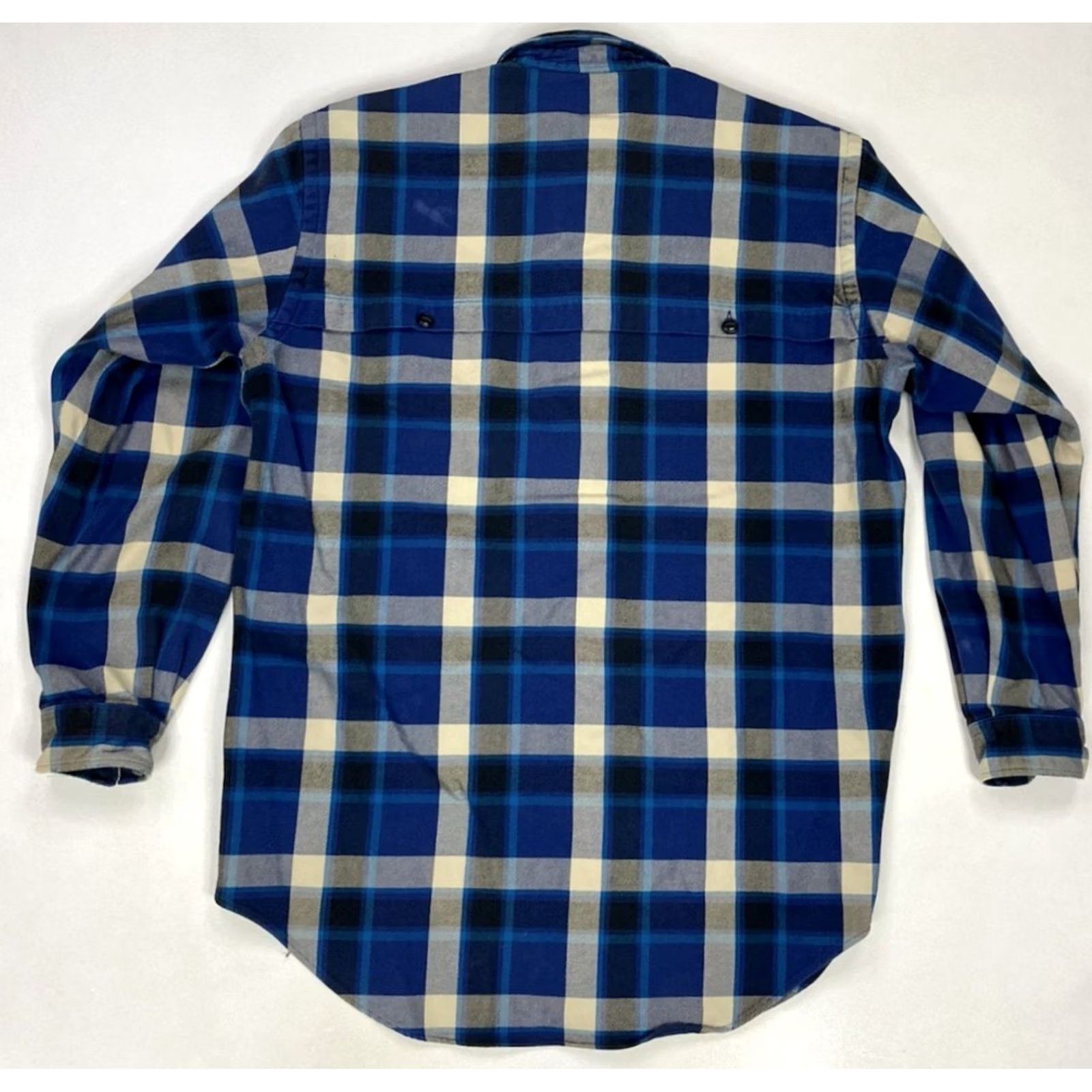 Polo Ralph Lauren VINTAGE Polo Ralph Lauren Heavyweight Plaid Shirt Men Medium Blue Long Sleeve Size US M / EU 48-50 / 2 - 7 Thumbnail