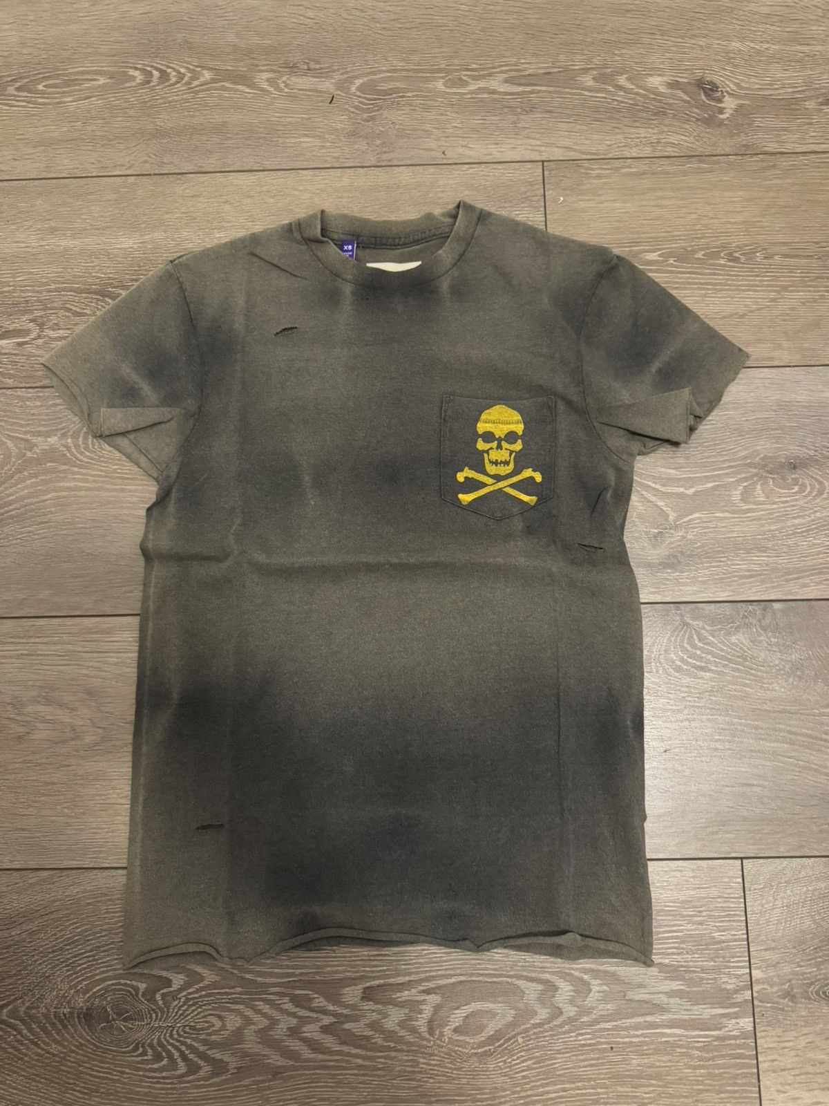 Gallery Dept. Gallery dept skull zip vintage black tee | Grailed