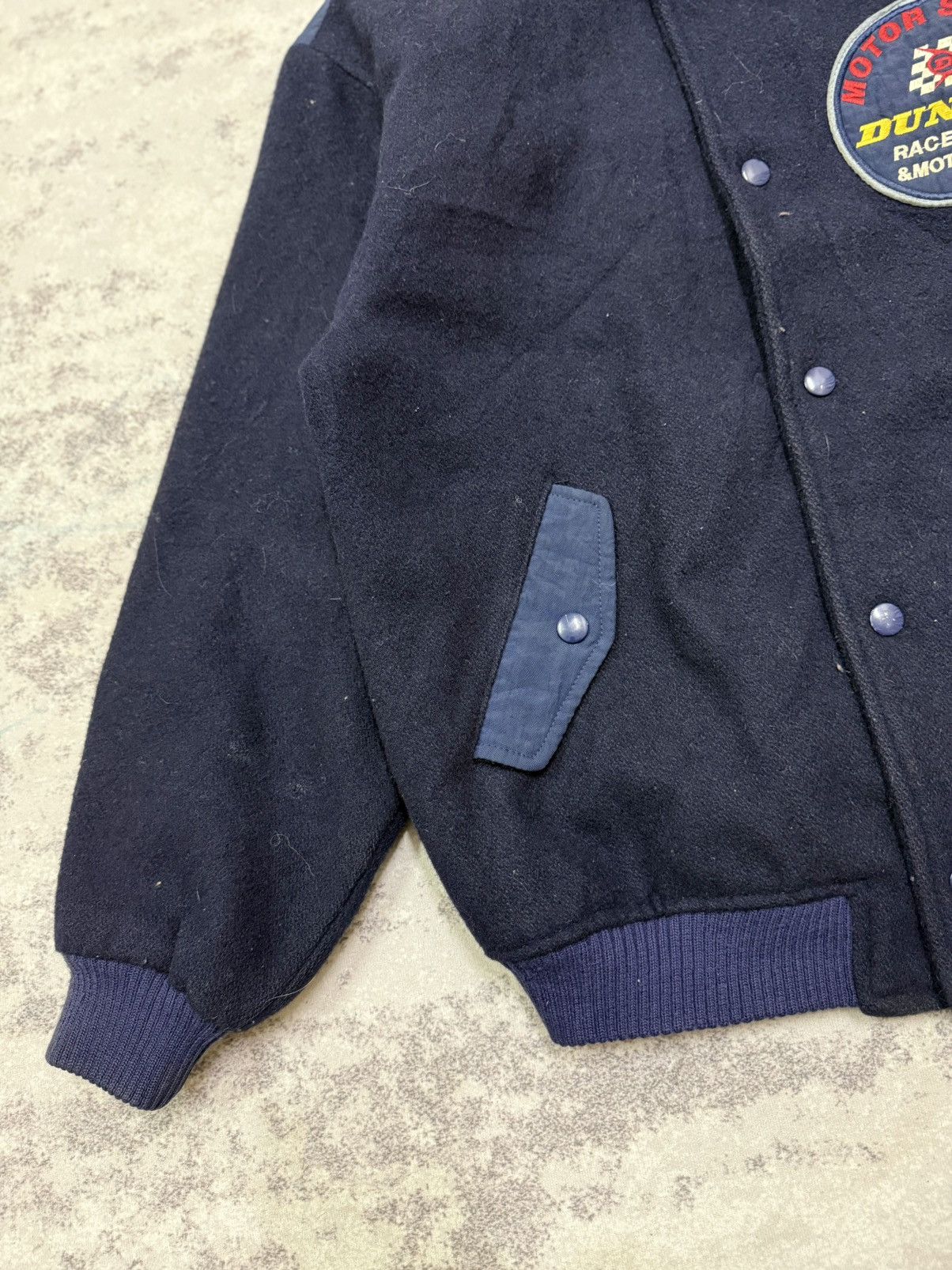 Dunlop Vintage 90s Dunlop Motorsports Fashion Wool Varsity Jacket Size US S / EU 44-46 / 1 - 4 Thumbnail