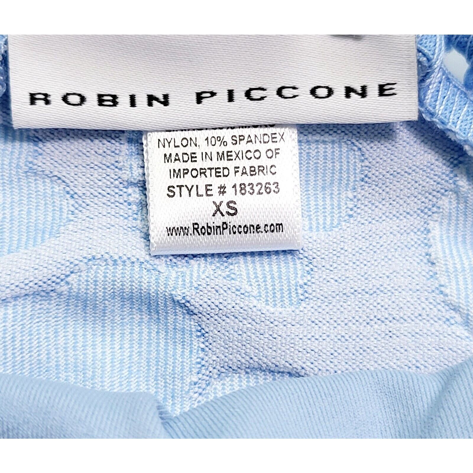 Other NWT ROBIN PICCONE Sadie Raised Floral Bikini Bottom Blue XS Size XS / US 0-2 / IT 36-38 - 5 Thumbnail