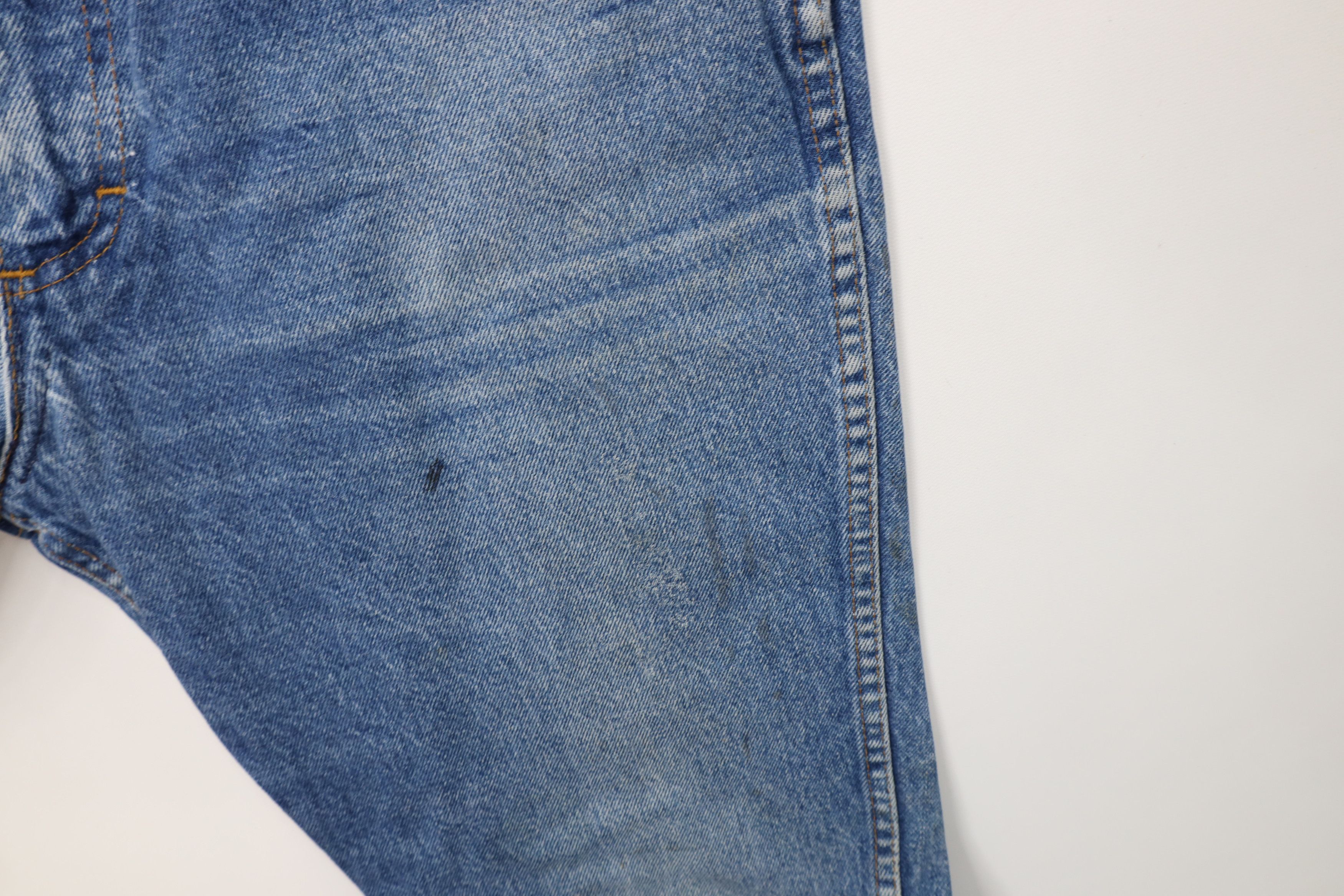 Vintage Vintage 70s Streetwear Flared Wide Leg Denim Jeans Blue USA Size US 34 / EU 50 - 8 Thumbnail