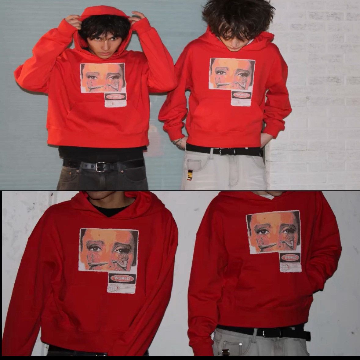 Other “Through my eyes” baggy cropped hoodie by my brand Size US L / EU 52-54 / 3 - 2 Thumbnail