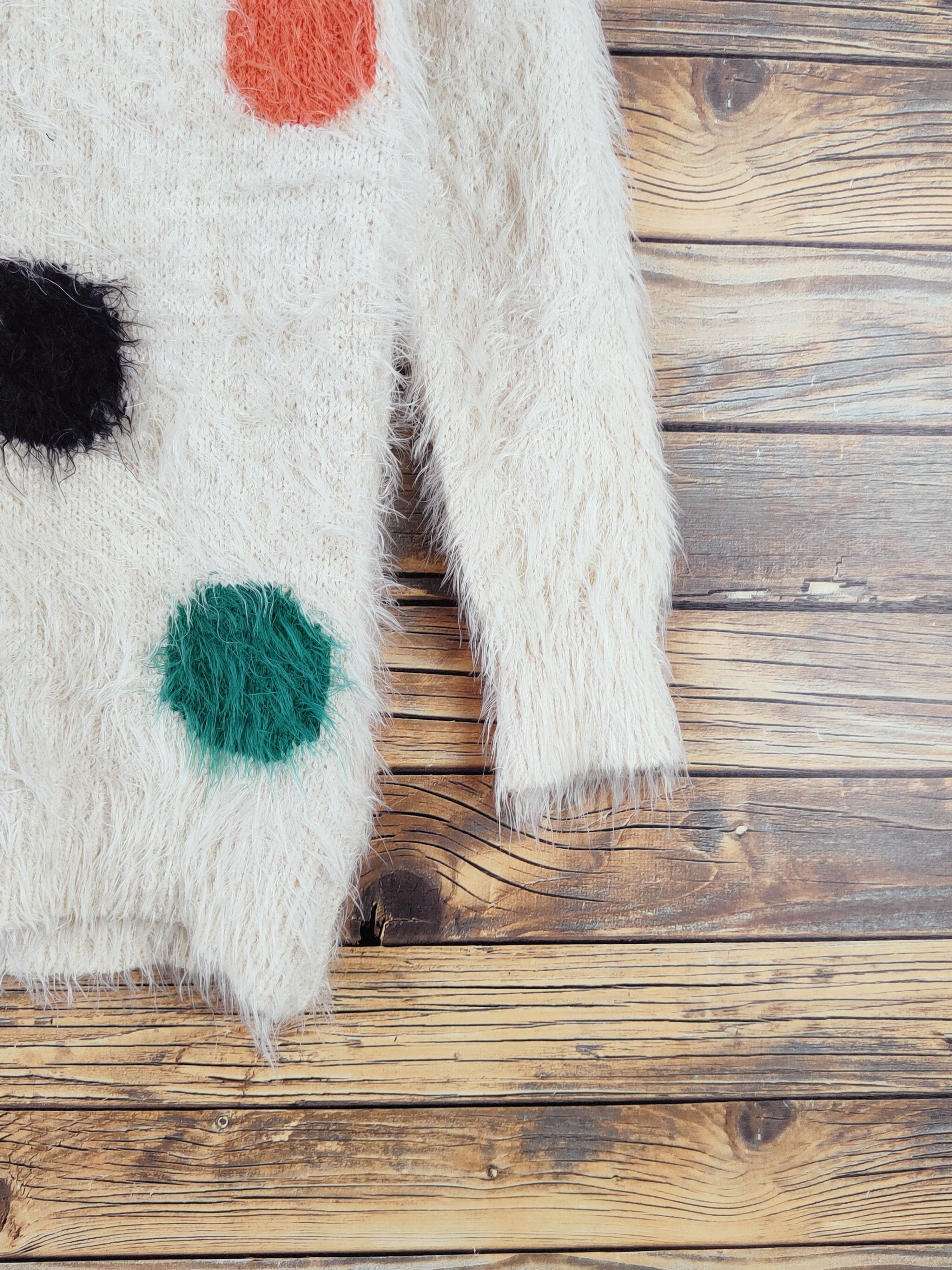 Japanese Brand × Vintage n Beige Shag Shaggy Fur Mohair Knitwear #W974 Size M / US 6-8 / IT 42-44 - 7 Thumbnail