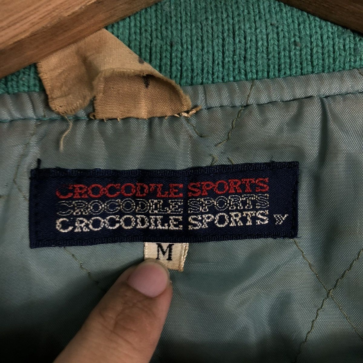 Japanese Brand 🔥VINTAGE VARSITY BOMBER JACKET CROCODILE SPORTS BIG LOGO Size US M / EU 48-50 / 2 - 15 Thumbnail