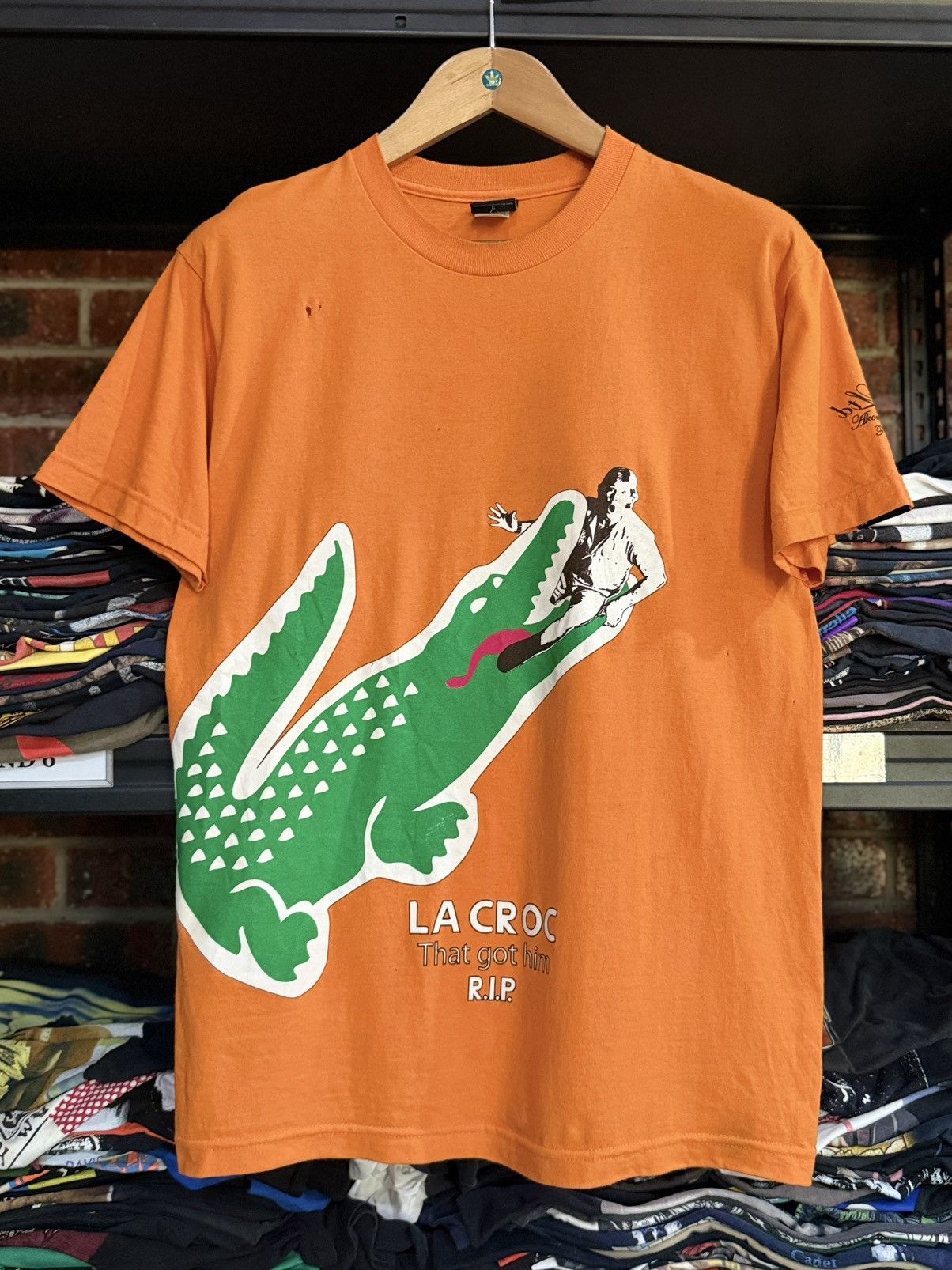 Vintage Thrashed Vintage LA CROC That Got Him Rip Akomplice Blue Tee Size US M / EU 48-50 / 2 - 1 Thumbnail