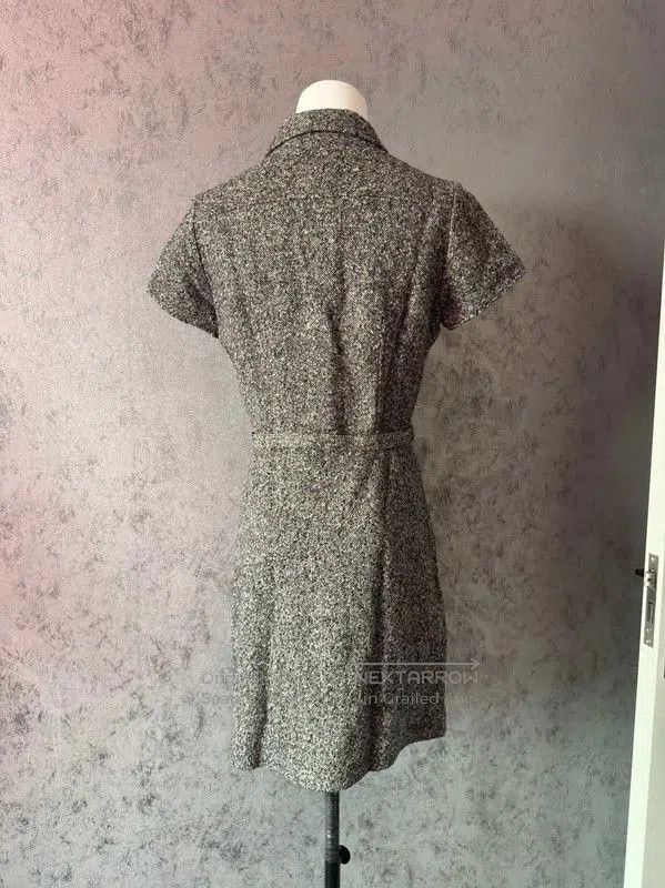 Burberry Burberry Grey Wool Blend Midi Dress. Size L / US 10 / IT 46 - 6 Thumbnail