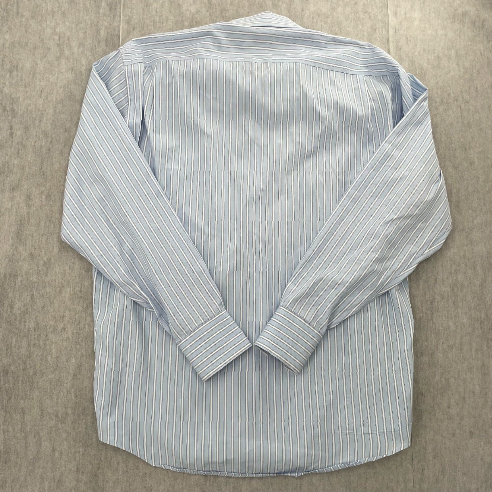 Canali VINTAGE Canali Dress Shirt Adult 16 Blue Striped Button Up Long Sleeve Cotton Italy Mens Size US L / EU 52-54 / 3 - 2 Thumbnail