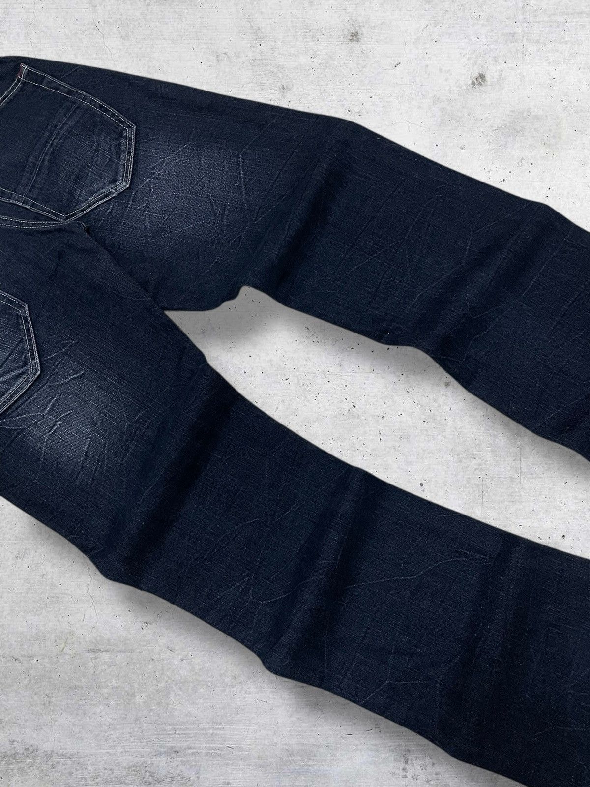 Hysteric Glamour 90S DOUBLE FOCUS JAPAN DESIGNER ‘POEM’ GRUNGE WORDING DENIM Size US 29 - 9 Thumbnail