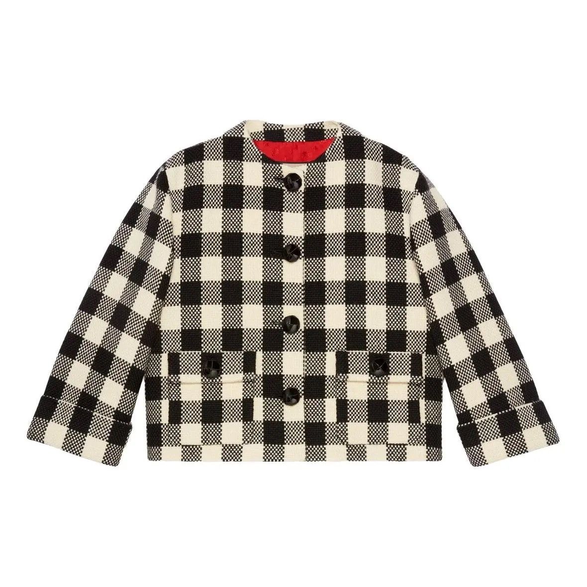 Gucci Gucci FW 2023 Gingham tweed blazer Size S / US 4 / IT 40 - 1 Thumbnail