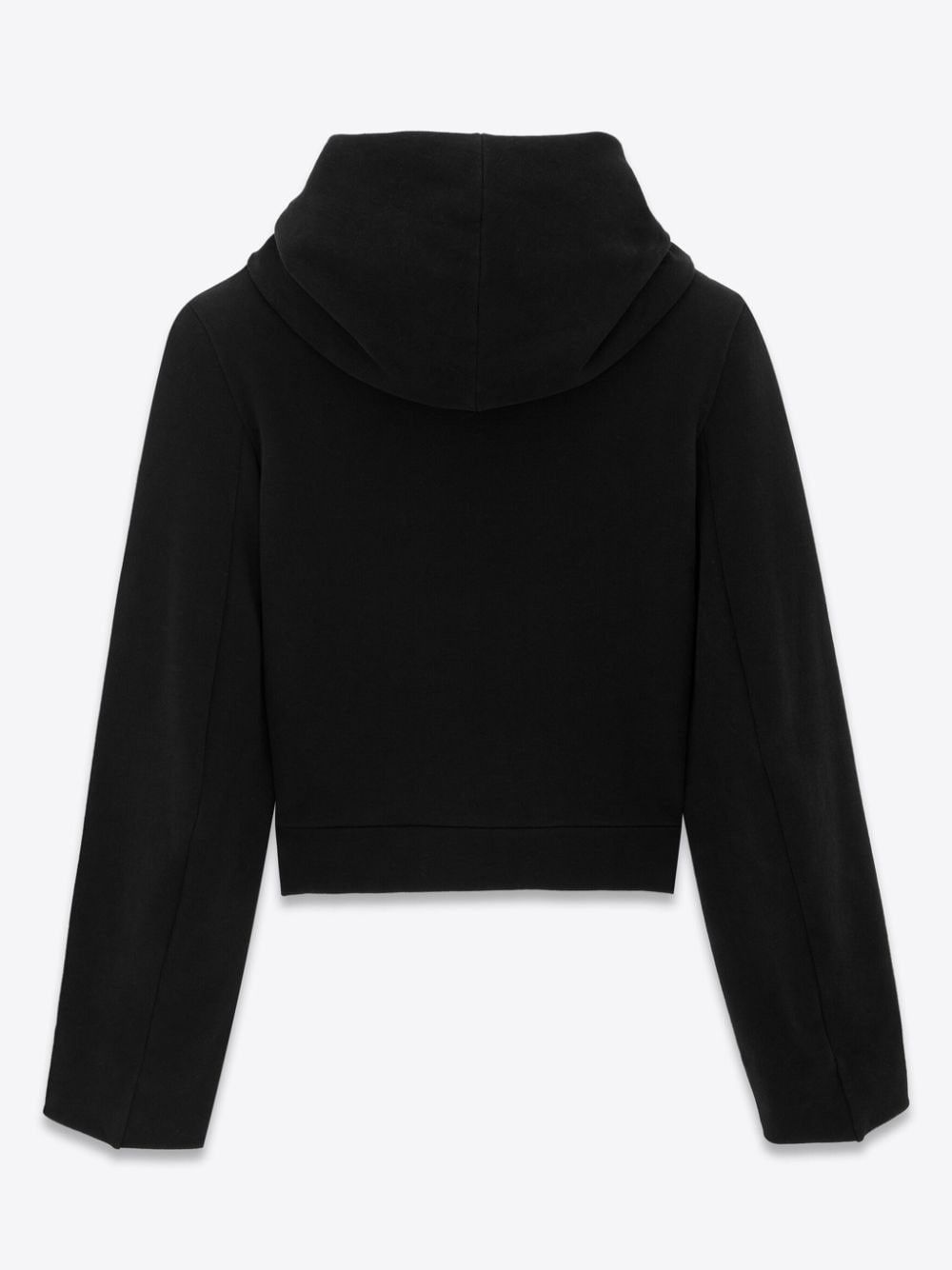 Saint Laurent Paris o1s1wg110325 762962 Funnel-Neck Sweatshirt Hoodie in Black Size XS / US 0-2 / IT 36-38 - 2 Thumbnail