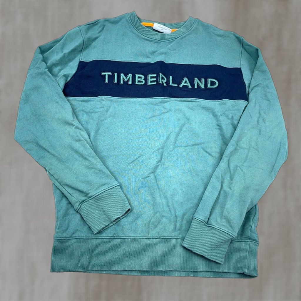 Timberland VINTAGE Timberland Men Sweatshirt S Crew Neck Pullover All Seasons Logo Embroidered Green Size US S / EU 44-46 / 1 - 1 Thumbnail