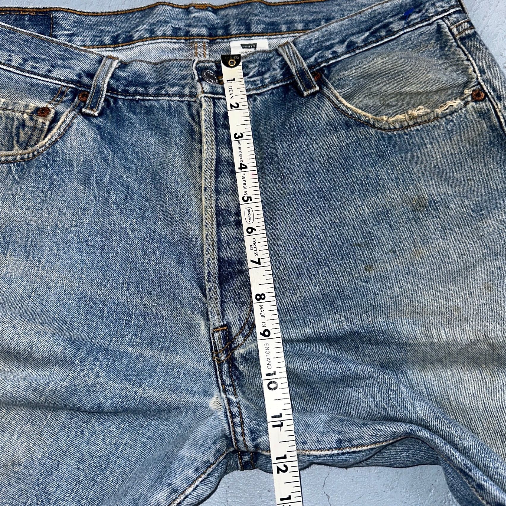 Levi's VINTAGE Levi's 501 XX Straight Leg Jeans Blue Light Wash 36x32 90s Mens Size US 36 / EU 52 - 7 Thumbnail