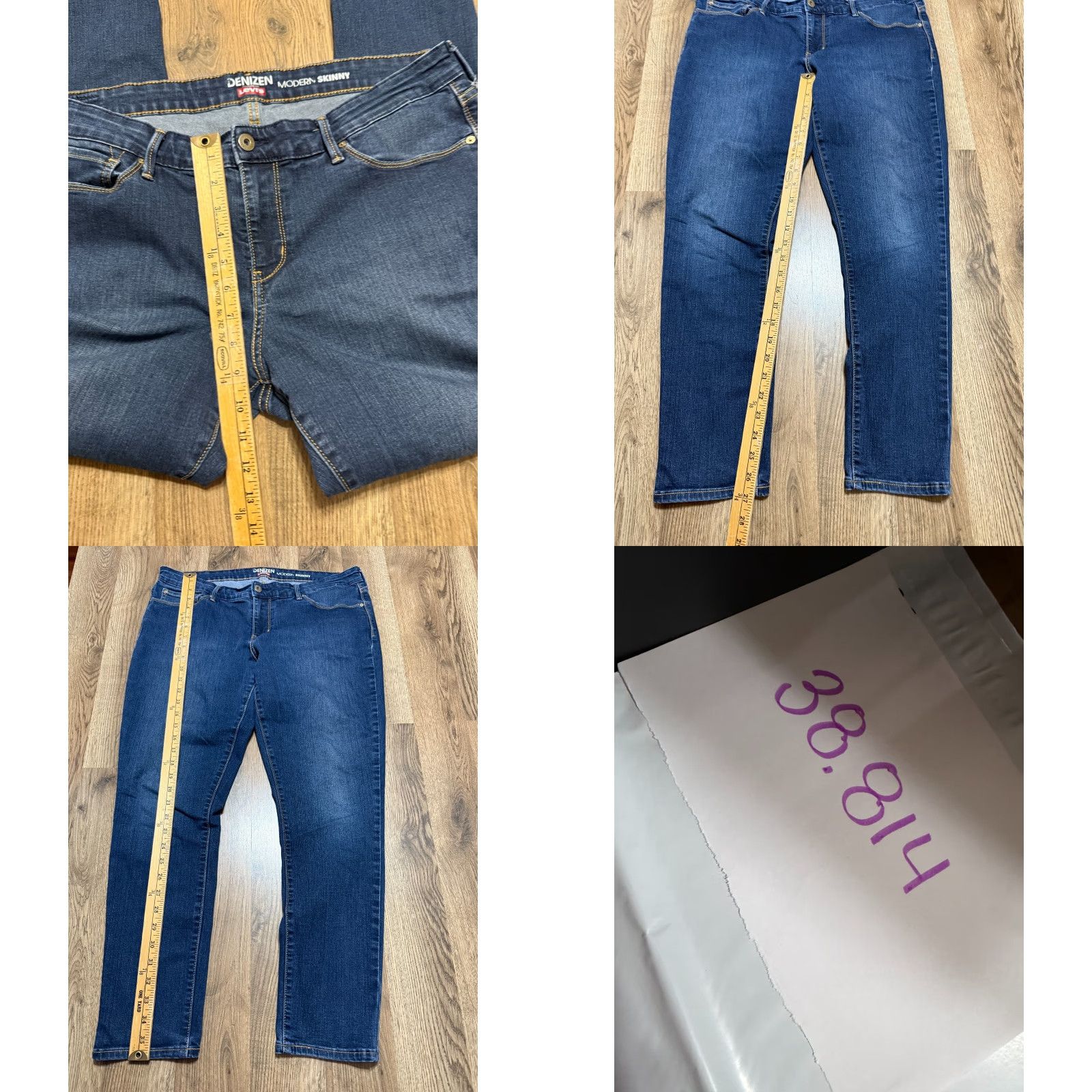 Levi's Levi's Jeans Women 16M Blue Denim Modern Skinny Denizen Regular Rise 5-Pocket Stretch Inseam 27in XS? Size 38" / US 16 / IT 52 - 8 Thumbnail