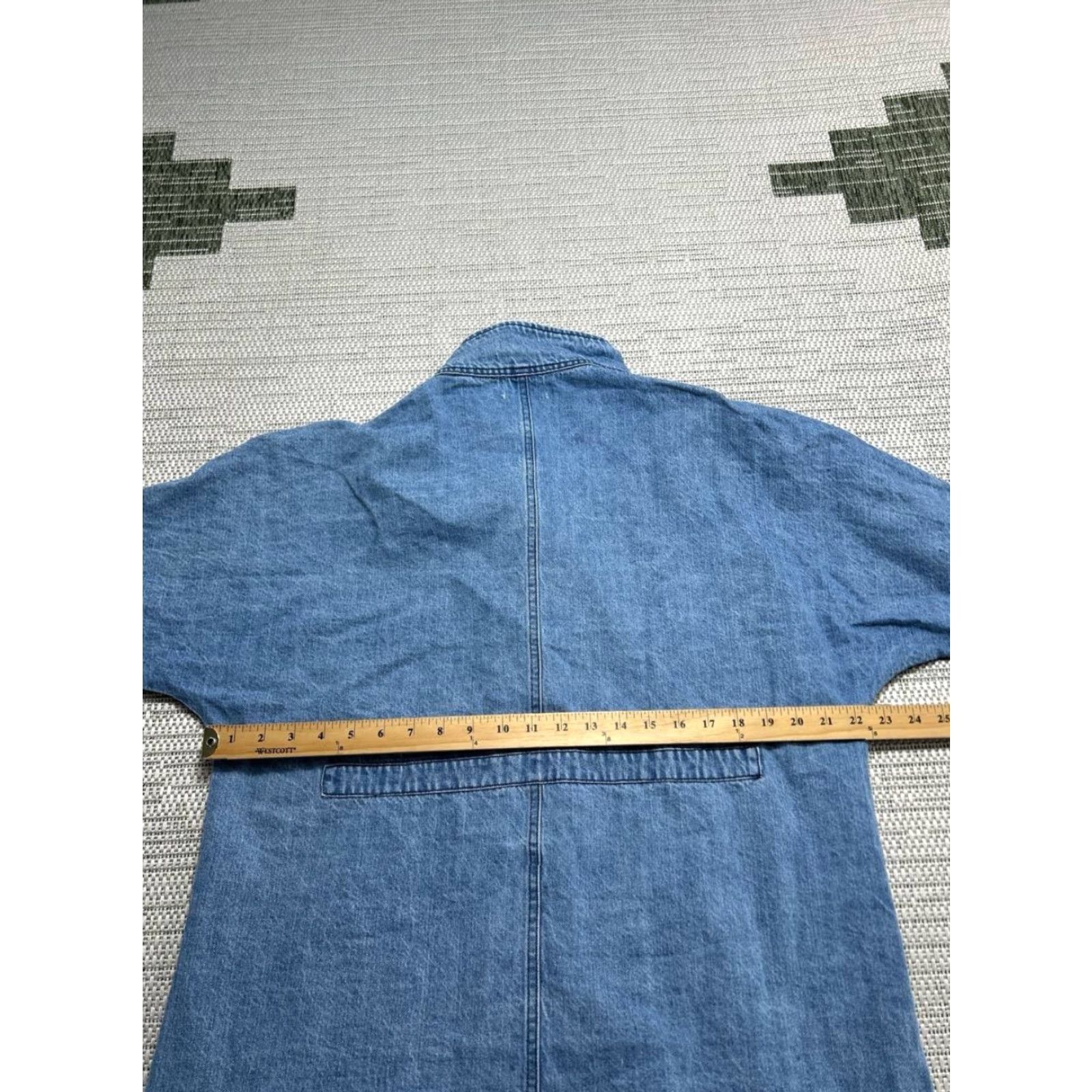 Denime Before You Jacket Womens Medium Blue Cotton Denim Full Zip Size M / US 6-8 / IT 42-44 - 7 Thumbnail