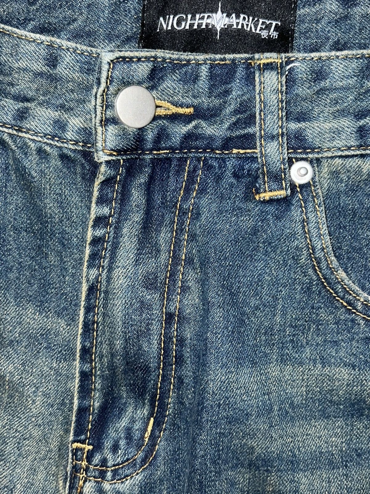 Other Nightmarket Old Blue Jeans Size US 30 / EU 46 - 2 Thumbnail