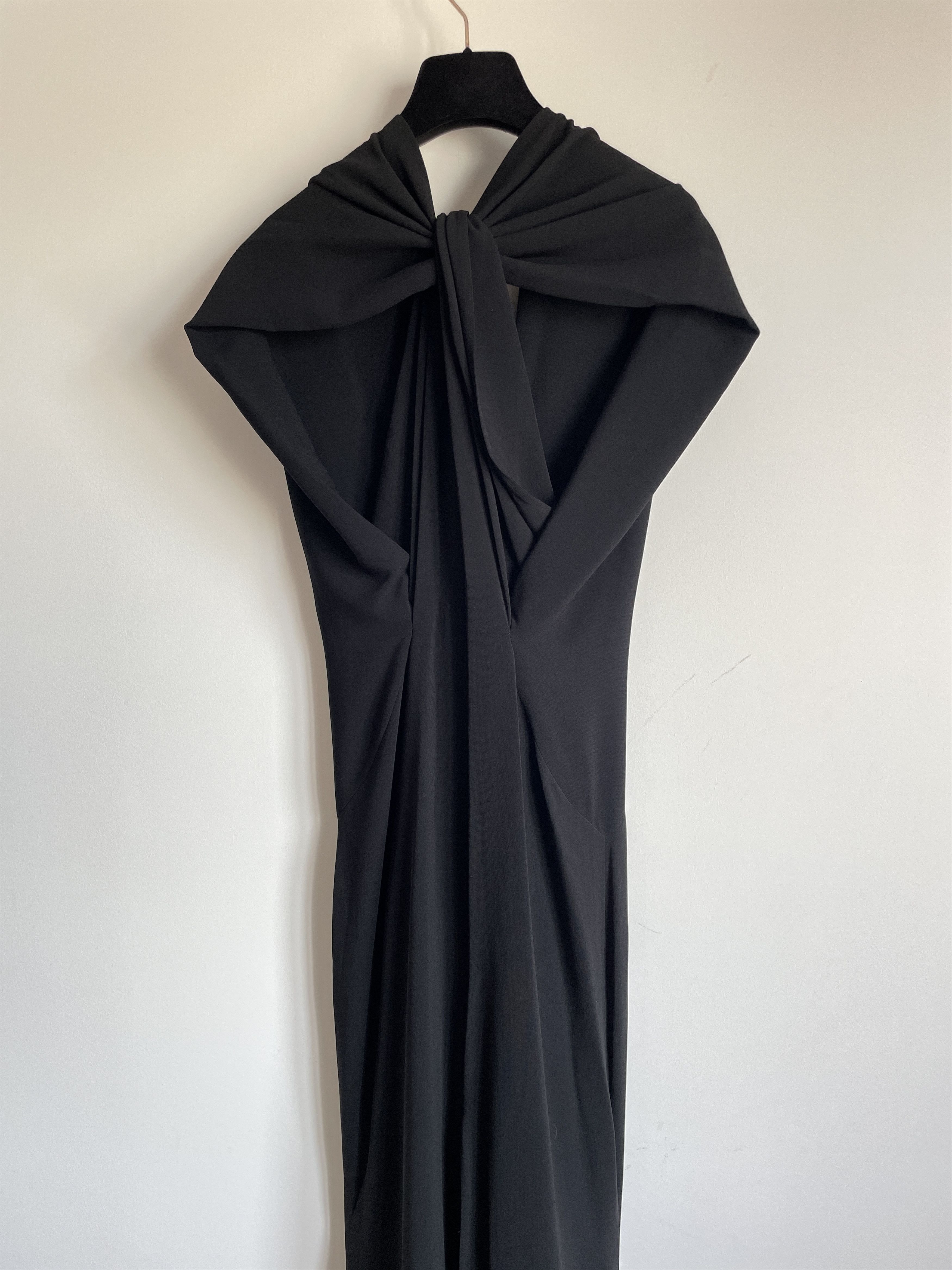 Designer Talbot Runhof Long Draped Bow Dress Size XS Size XS / US 0-2 / IT 36-38 - 4 Thumbnail