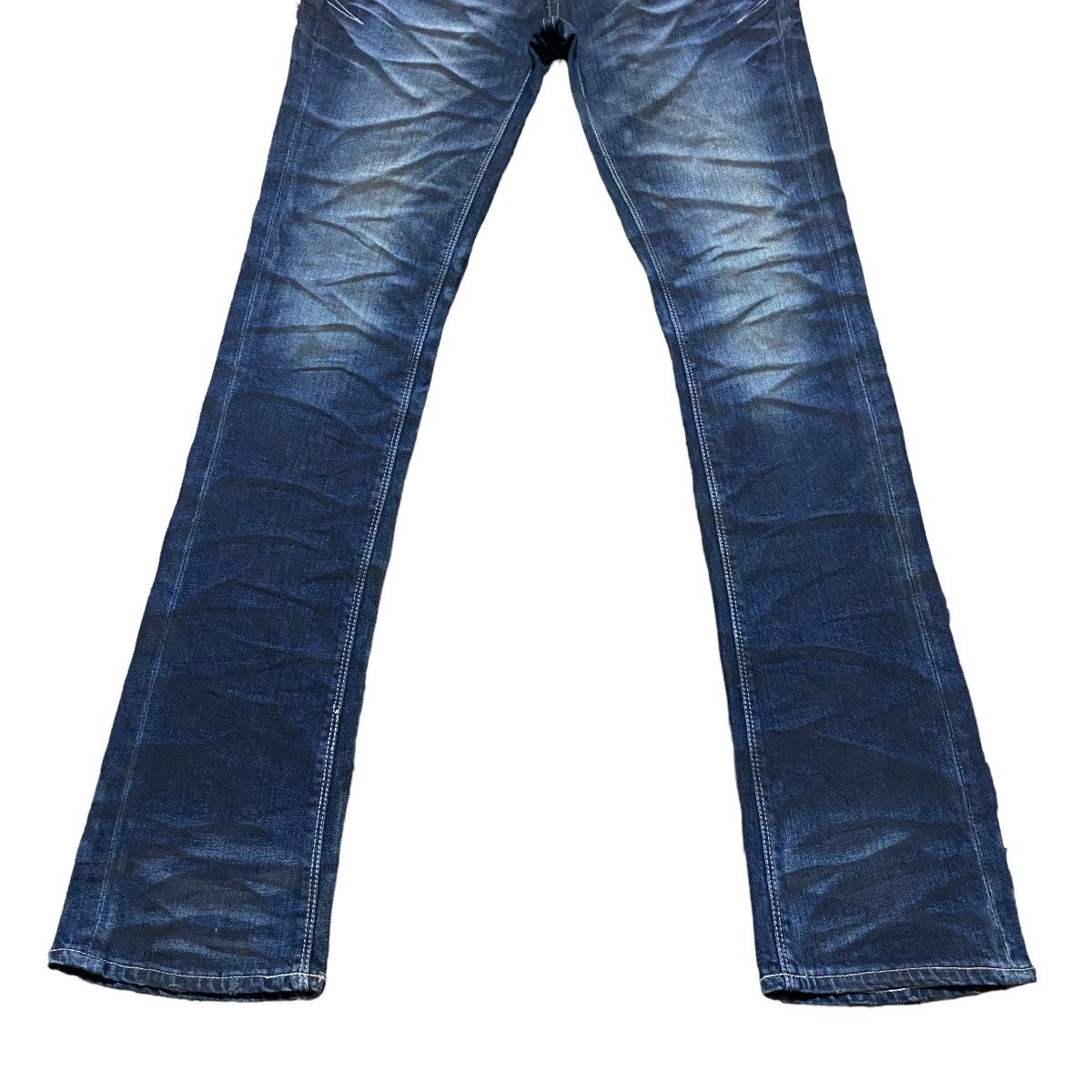 GOSTAR DE FUGA Fuga Waxed Denim Flare Jeans Slim Size US 30 / EU 46 - 7 Thumbnail