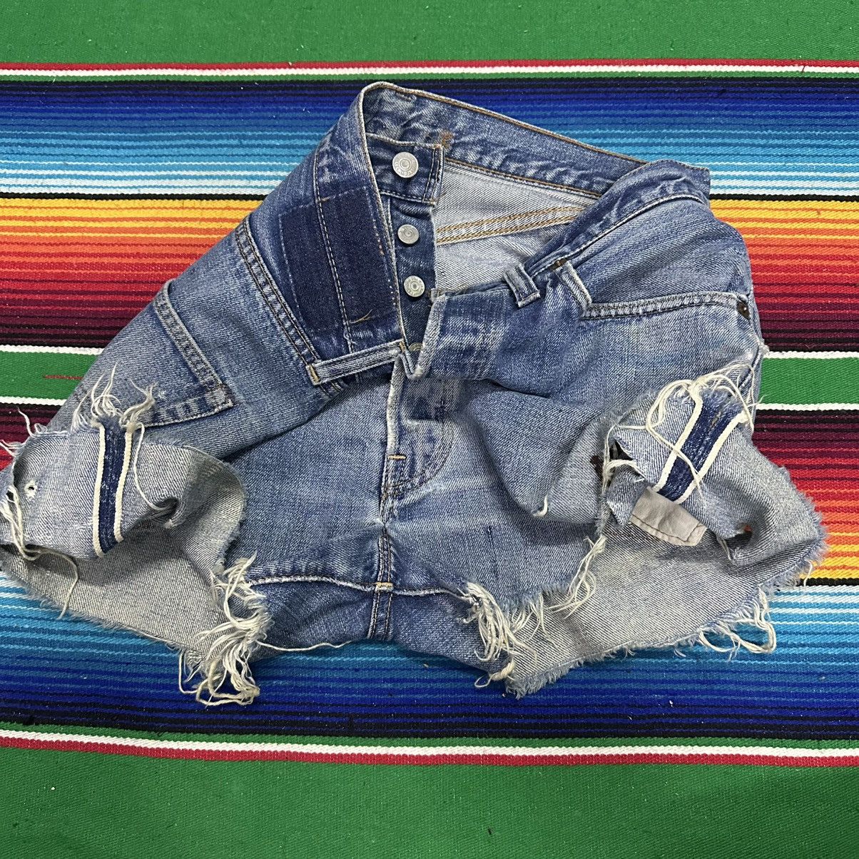 Levi's Distress Denim Levis Short Big E💥 Size US 32 / EU 48 - 12 Thumbnail