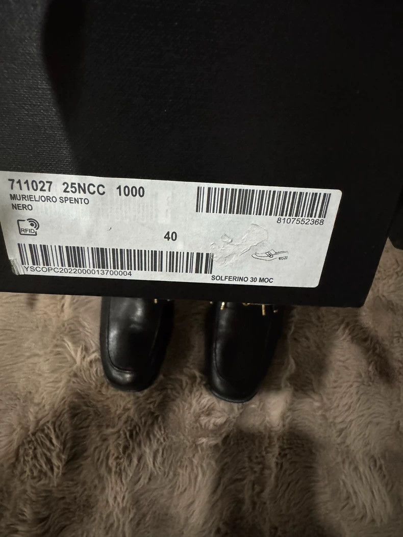 Saint Laurent Paris Saint laurent paris Black and gold loafers shoes 2506-Nexta Size US 7 / EU 40 - 9 Thumbnail