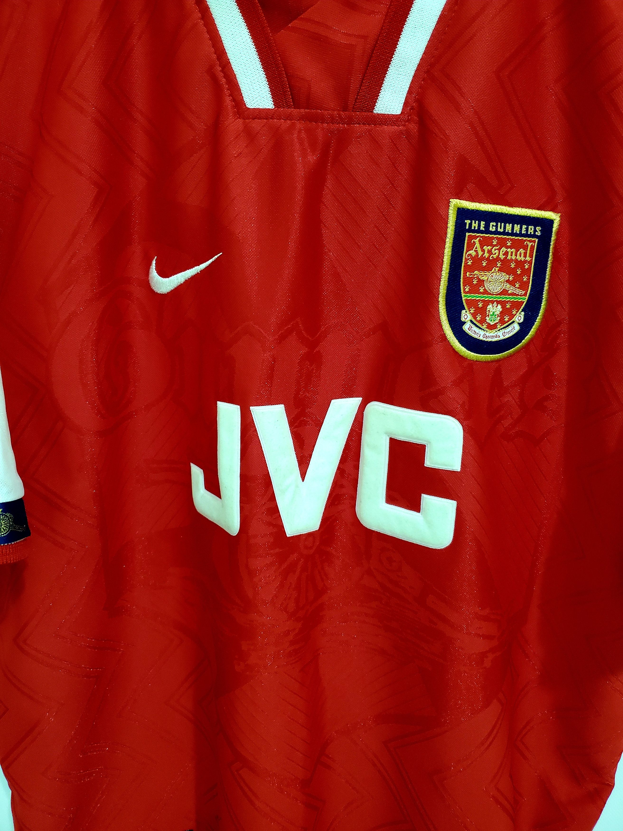 Nike × Vintage 1996-98 Arsenal FC GUNNERS London Home jersey new conditionL Size US L / EU 52-54 / 3 - 2 Thumbnail