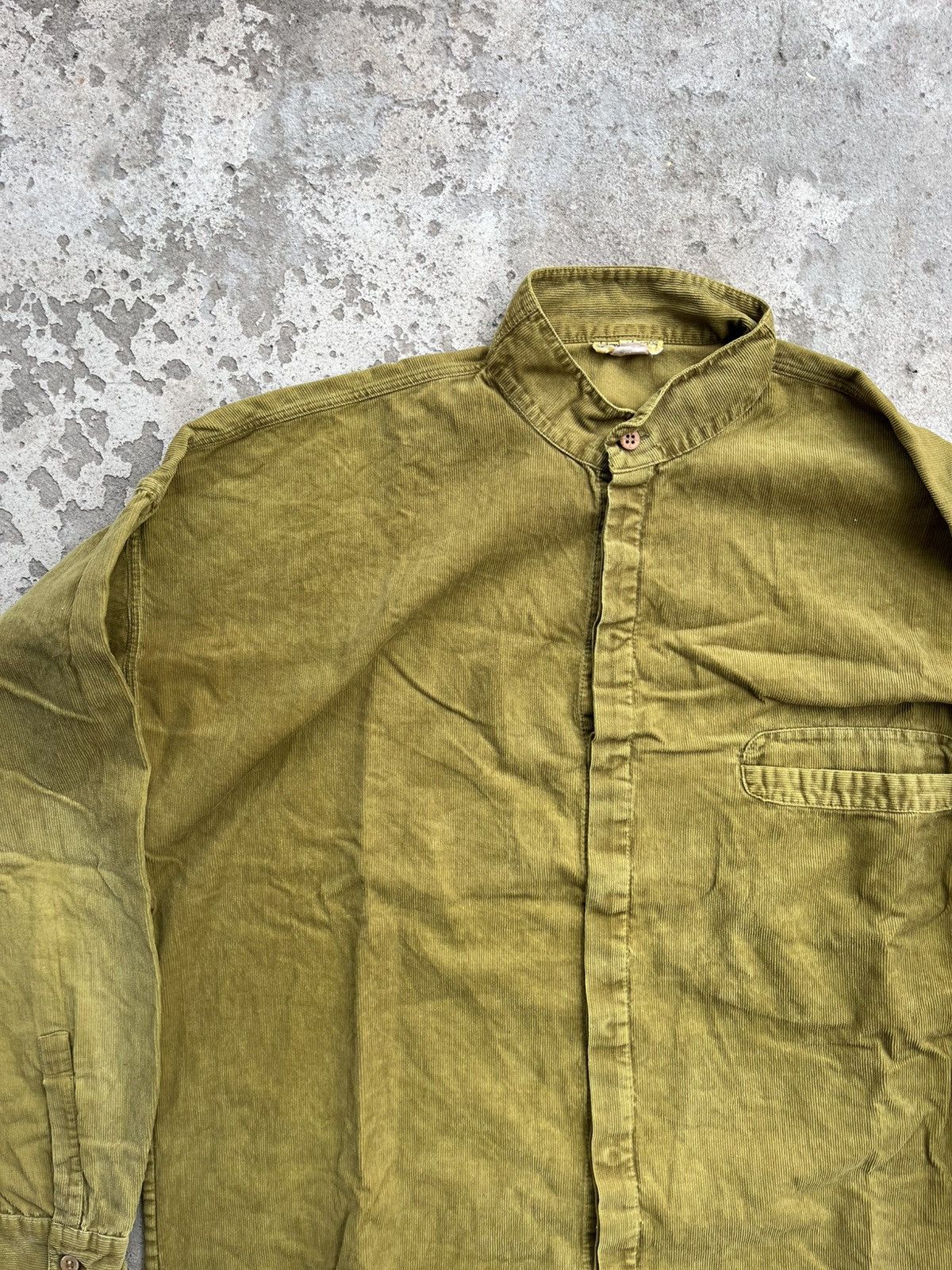 Versace 70s 🔥 Gianni Versace Faded Corduroy Shirt Thrashed Overshirt Size US L / EU 52-54 / 3 - 9 Thumbnail